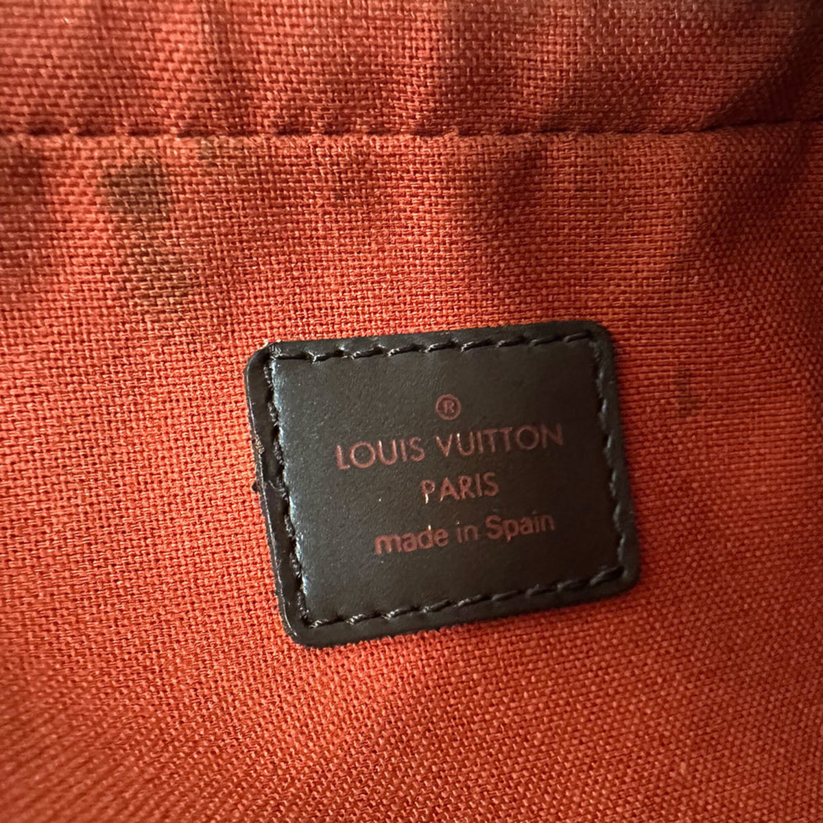 Louis Vuitton Brown Damier Canvas Handbag Sling Bag (Pre-Owned)