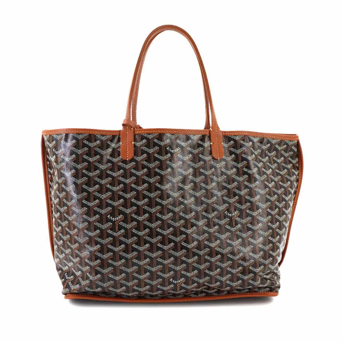 Goyard Black Brown Pvc Leather Handbag Tote Bag (Pre-Owned)