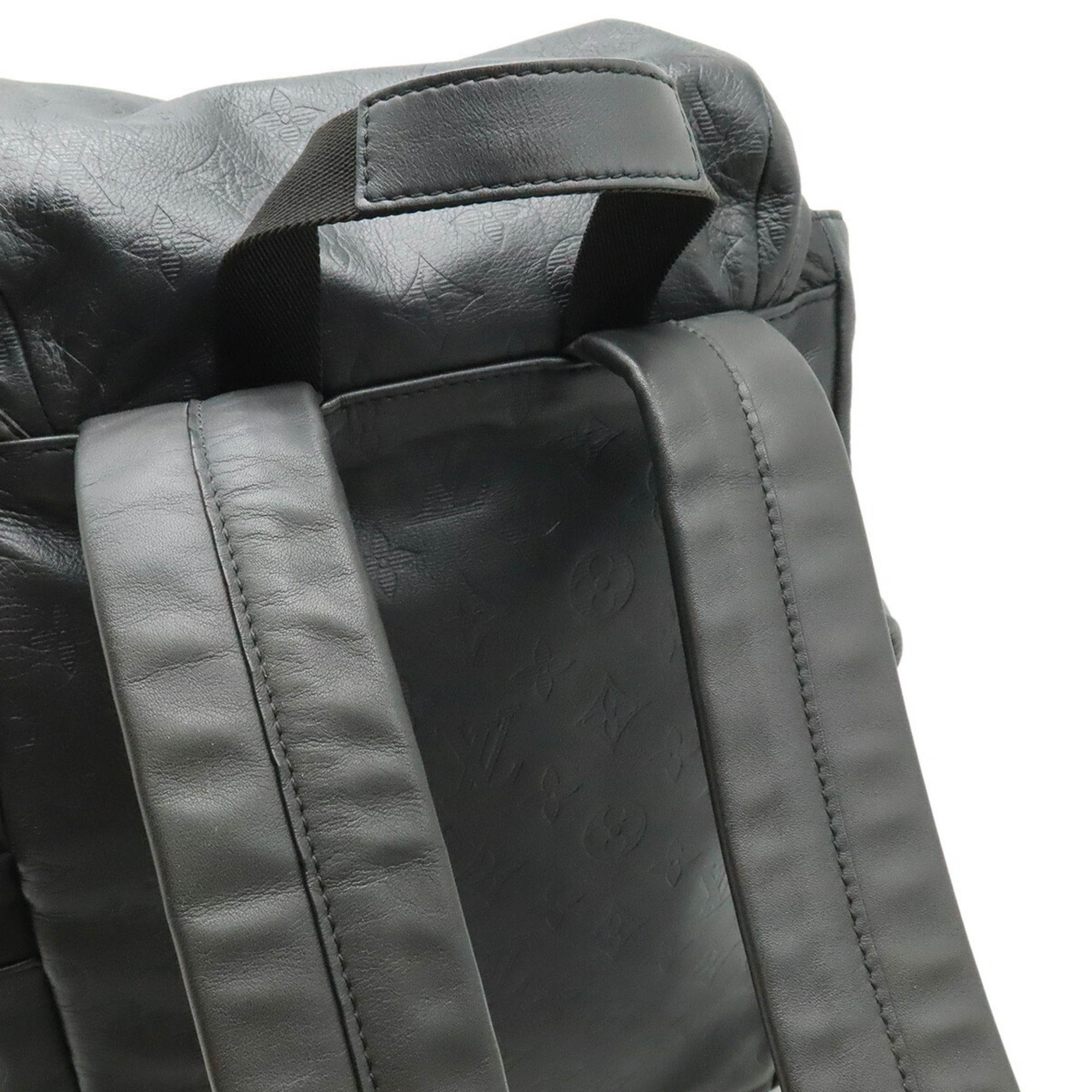 Louis Vuitton Monogram Shadow Black Noir Monogram Shadow Backpack (Pre-Owned)