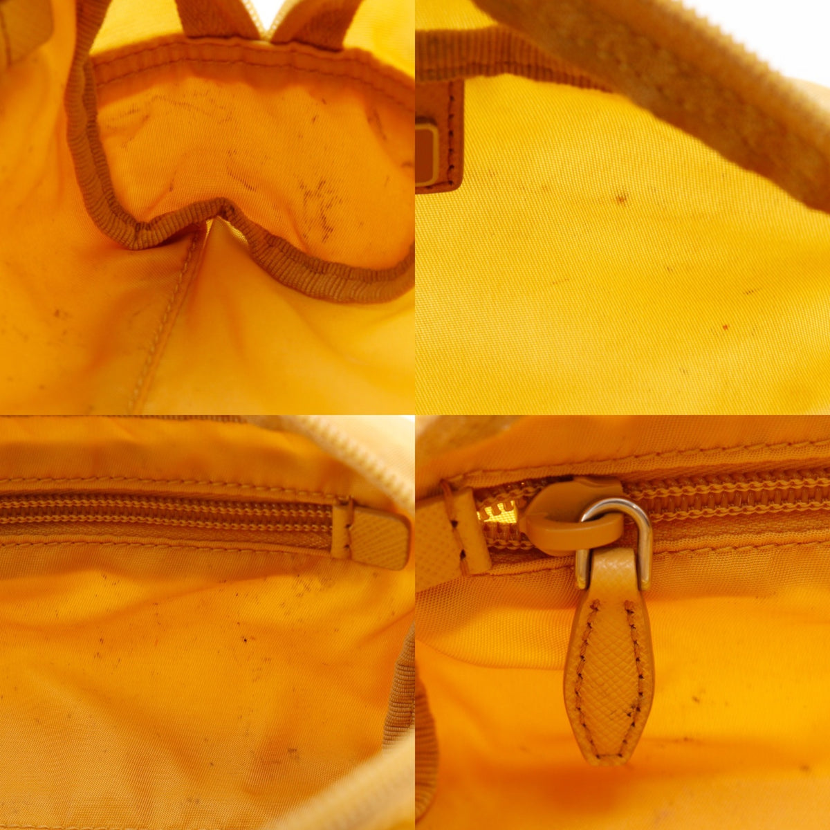 Prada Yellow Nylon Pouch (Pre-Owned)