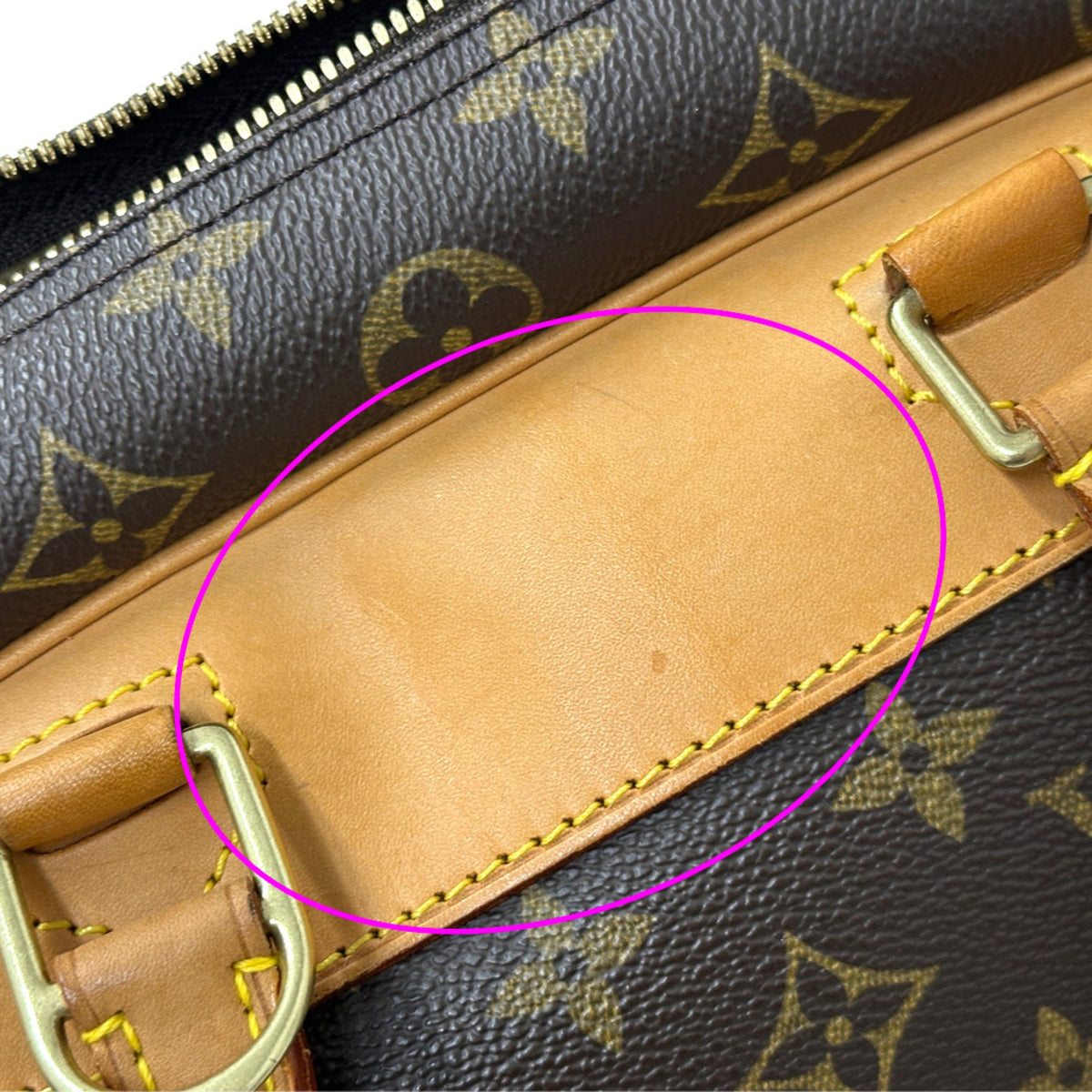 Louis Vuitton Brown Monogram Canvas Handbag (Pre-Owned)