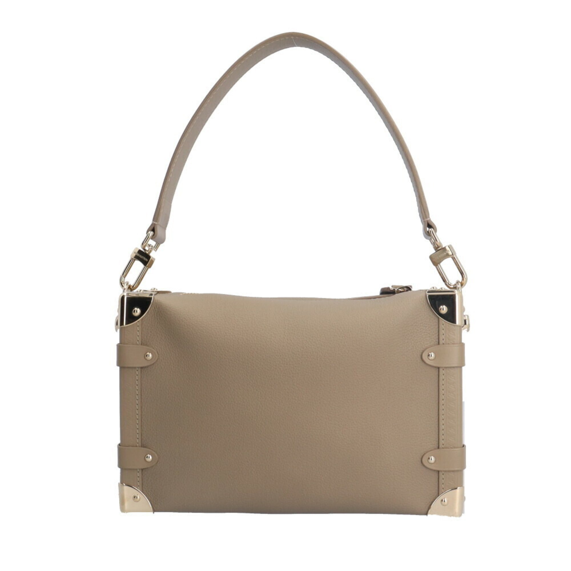 Louis Vuitton Beige Taupe Leather Shoulder Bag (Pre-Owned)