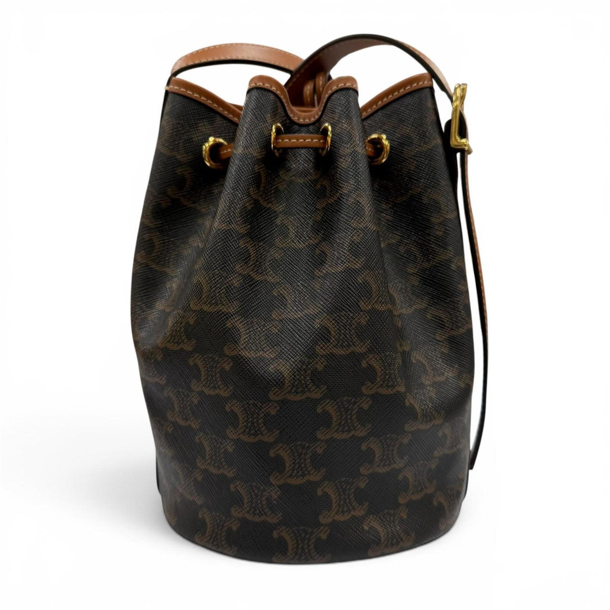 Celine Canvas Shoulder Bag (Pre-Owned)