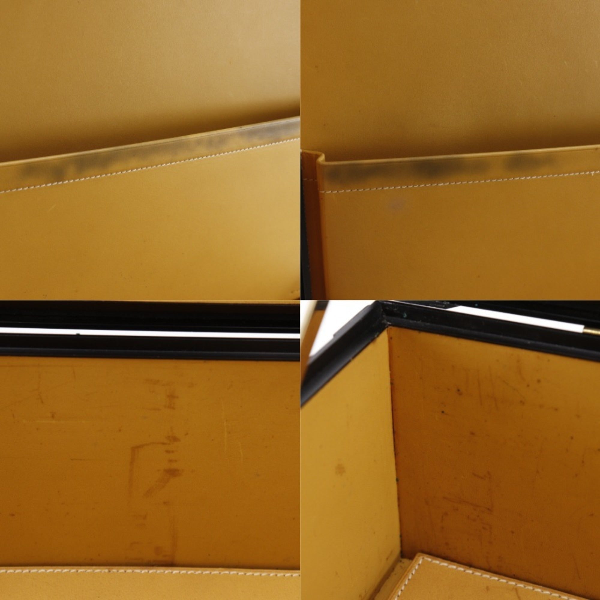 Hermes Black Leather Attaché Case (Pre-Owned)