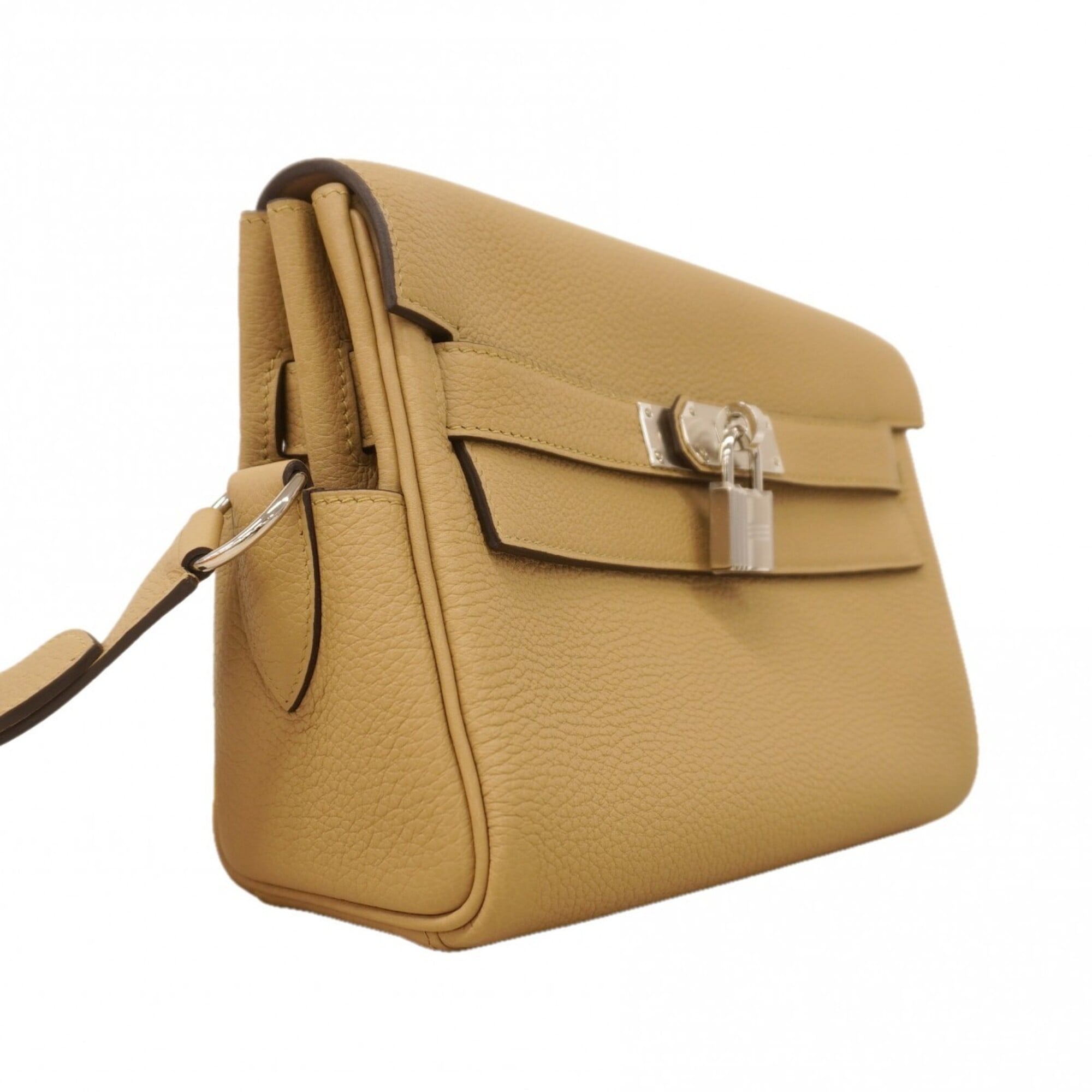 Hermes Beige Togo Leather Shoulder Bag (Pre-Owned)