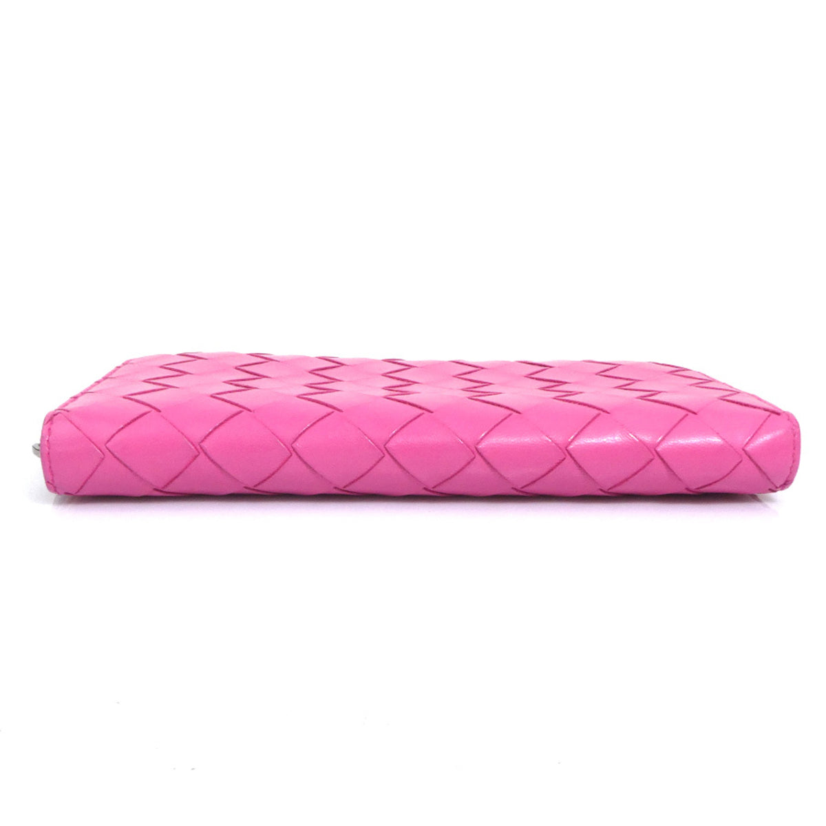 Bottega Veneta Pink Leather Long Wallet (Bi-Fold) (Pre-Owned)