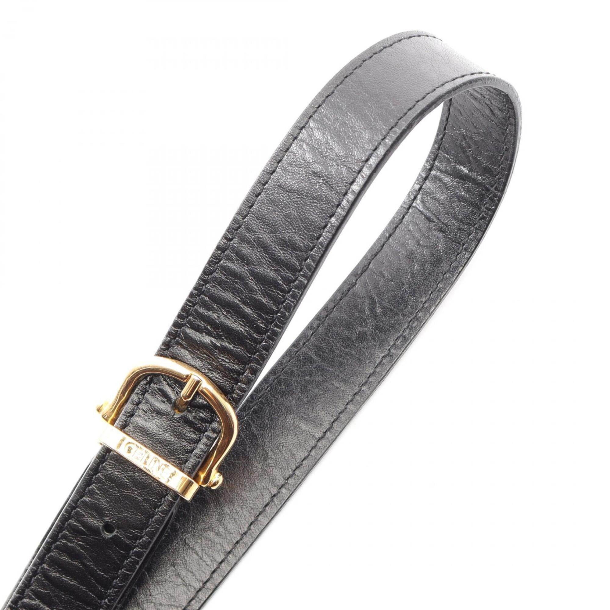 Celine Black Leather Handbag Shoulder Bag (Pre-Owned)