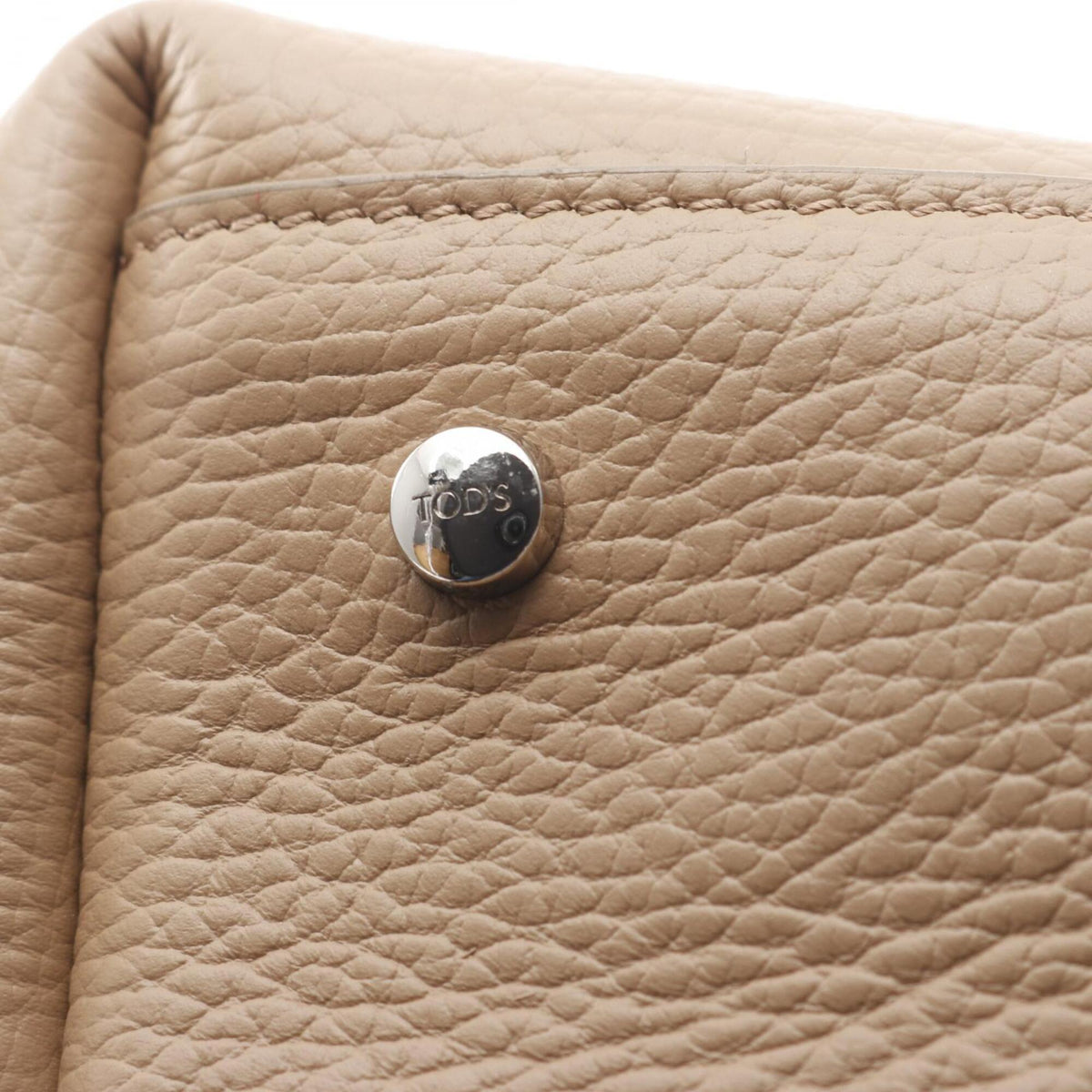 Tod's Beige Leather Handbag Tote Bag (Pre-Owned)