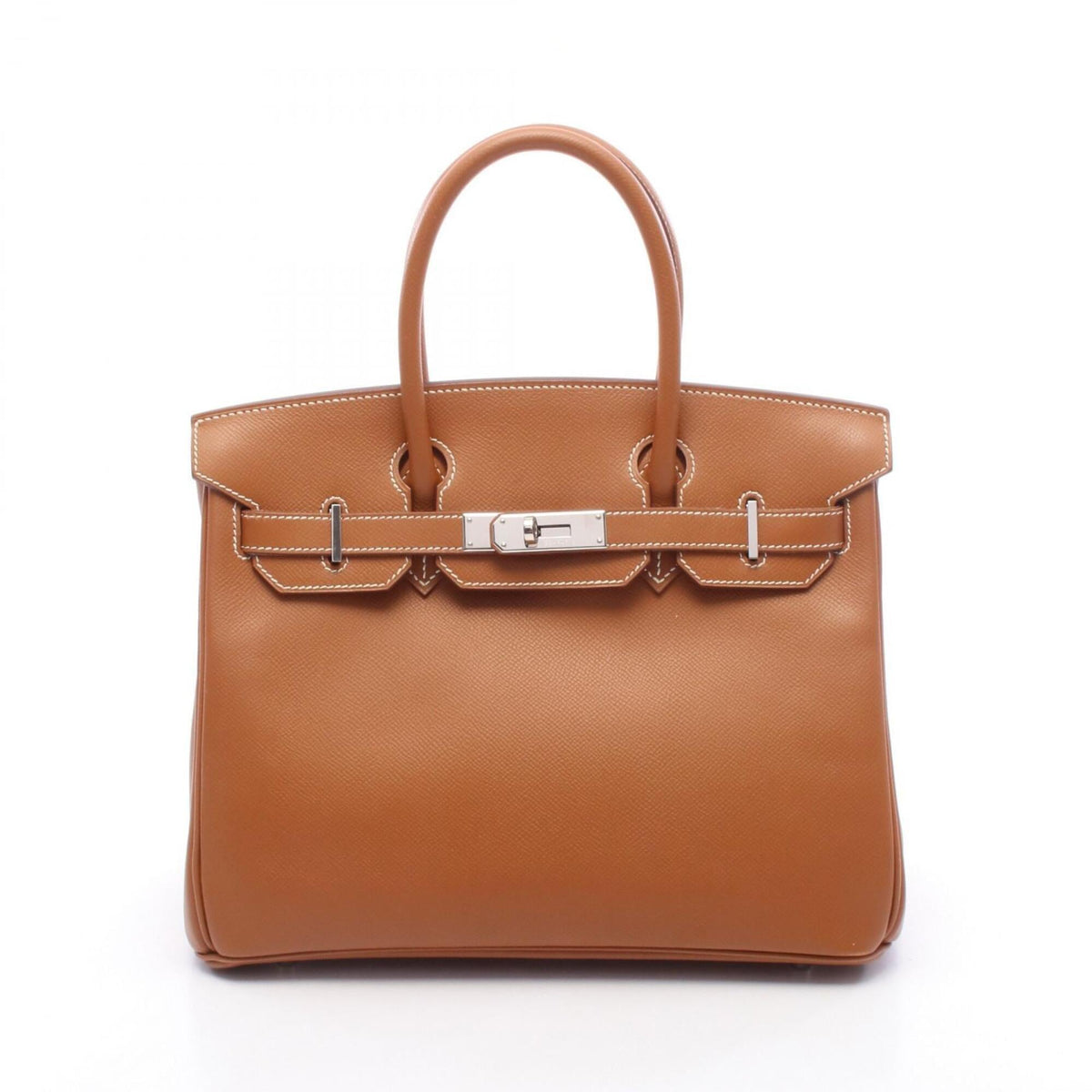 Hermes Brown Epsom Leather Handbag (Pre-Owned)