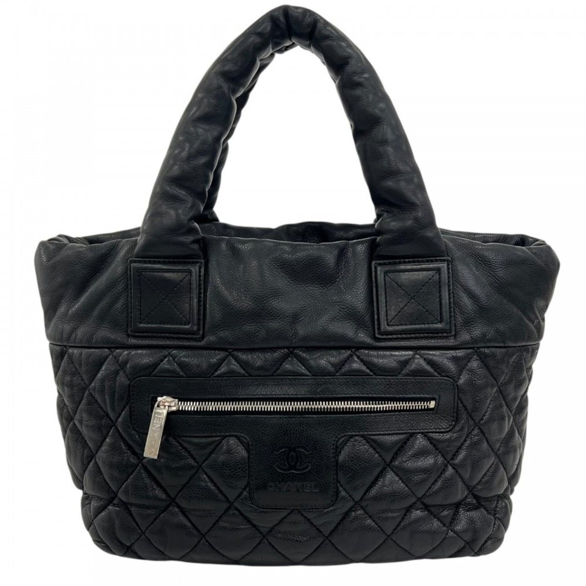 Chanel Black Leather Handbag (Pre-Owned)