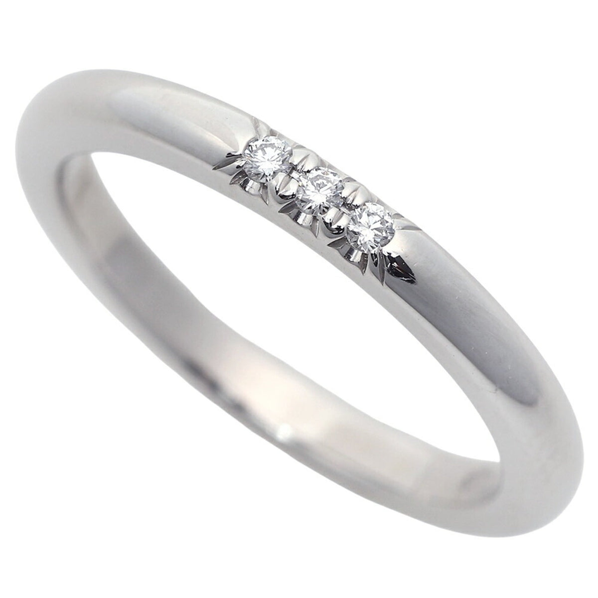 Tiffany Platinum Platinum 950 Band Ring (Pre-Owned)