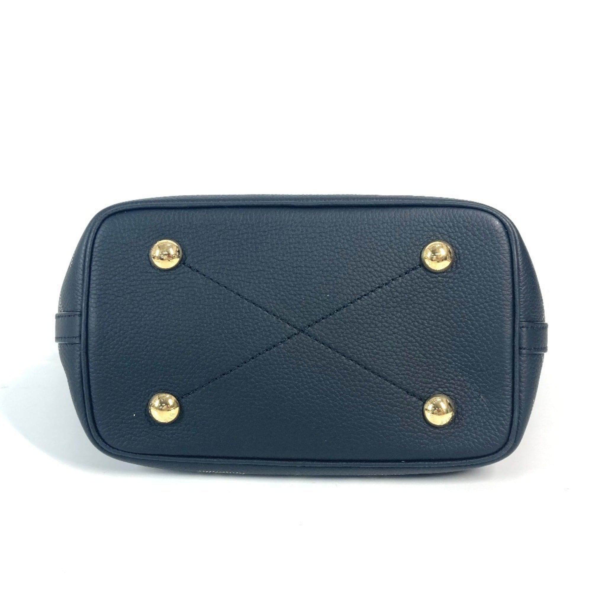 Louis Vuitton Black Blossom Gold Monogram Mahina Leather Leather Handbag Shoulder Bag Tote Bag (Pre-Owned)