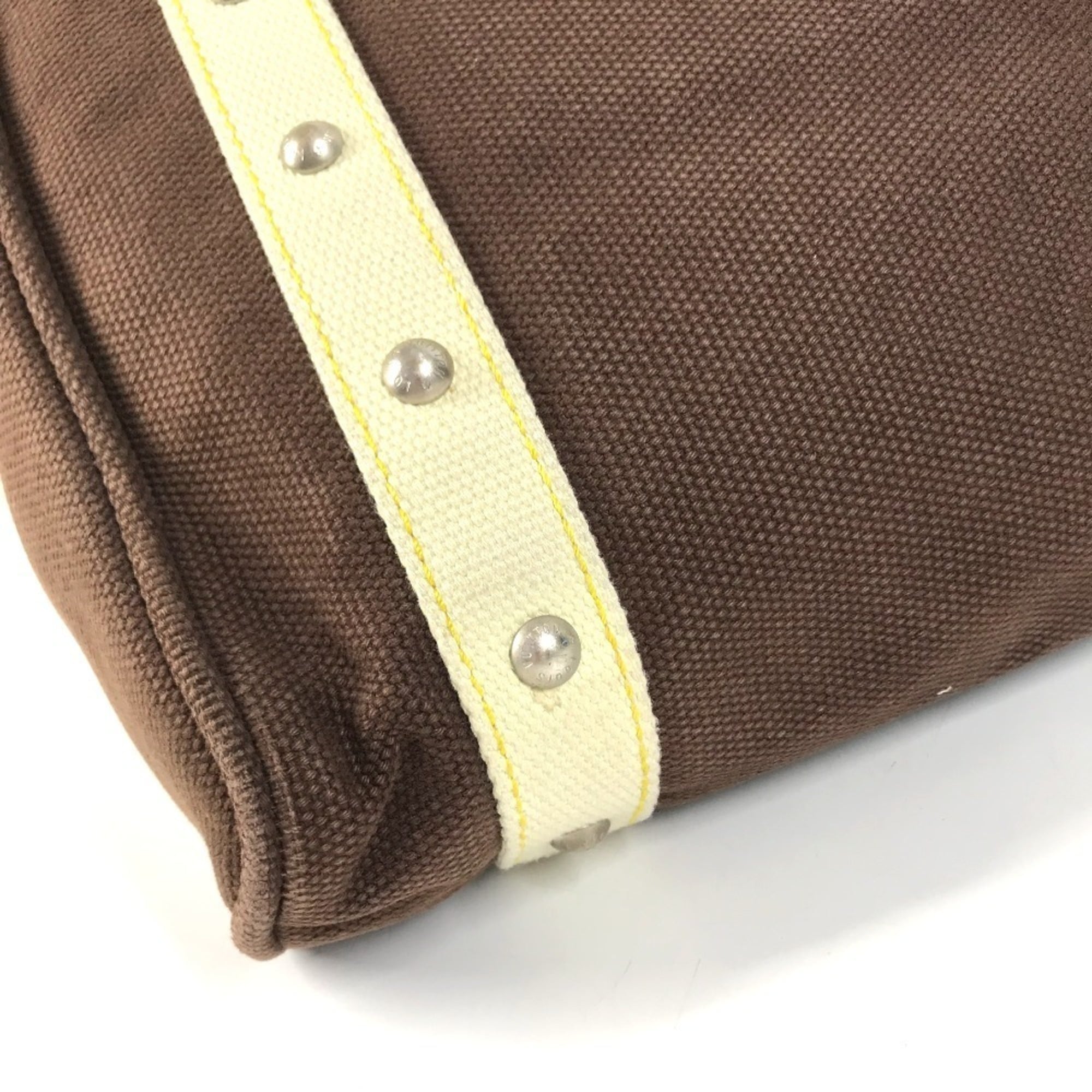 Louis Vuitton Antigua Brown Canvas Shoulder Bag Tote Bag (Pre-Owned)