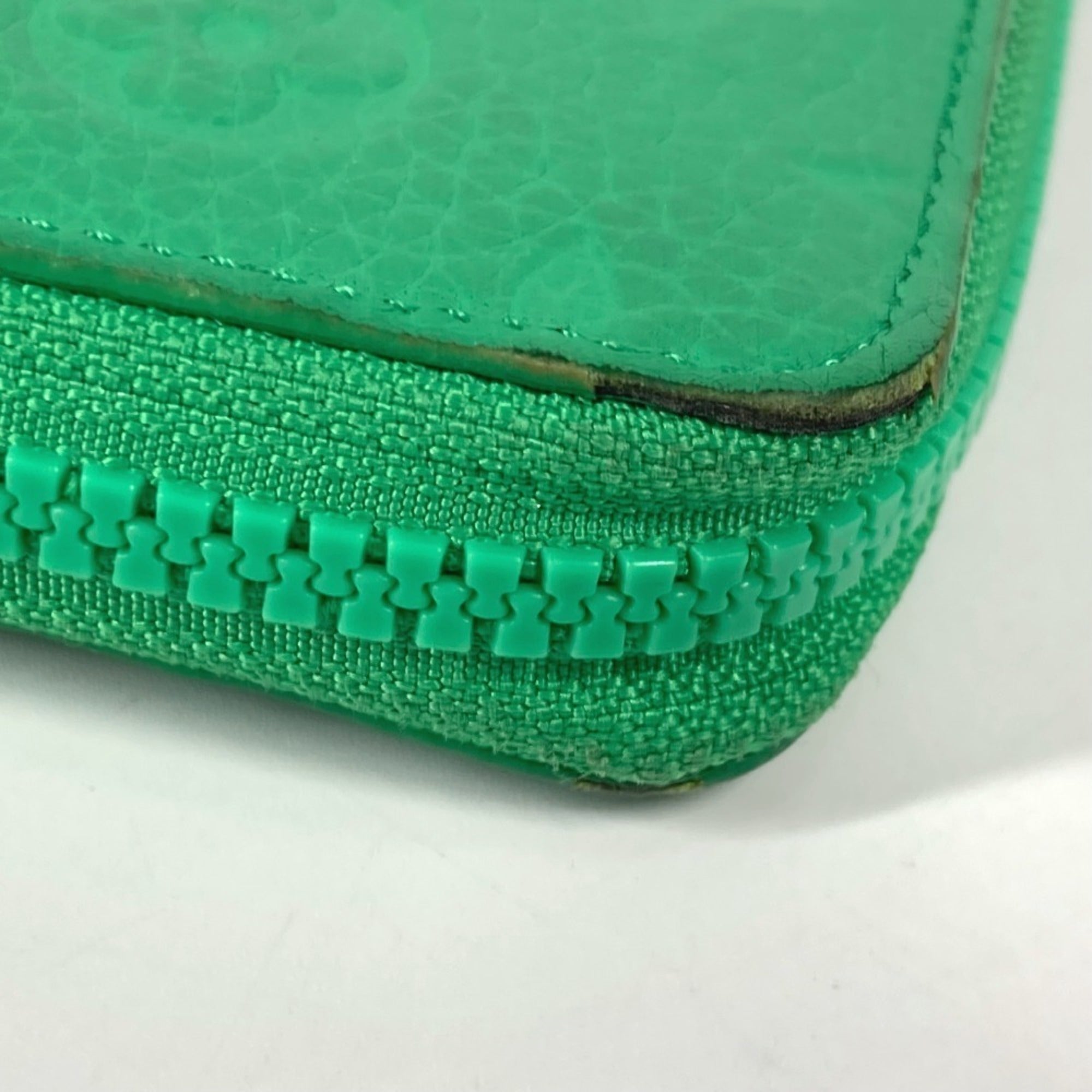 Louis Vuitton Green Leather Long Wallet (Bi-Fold) (Pre-Owned)