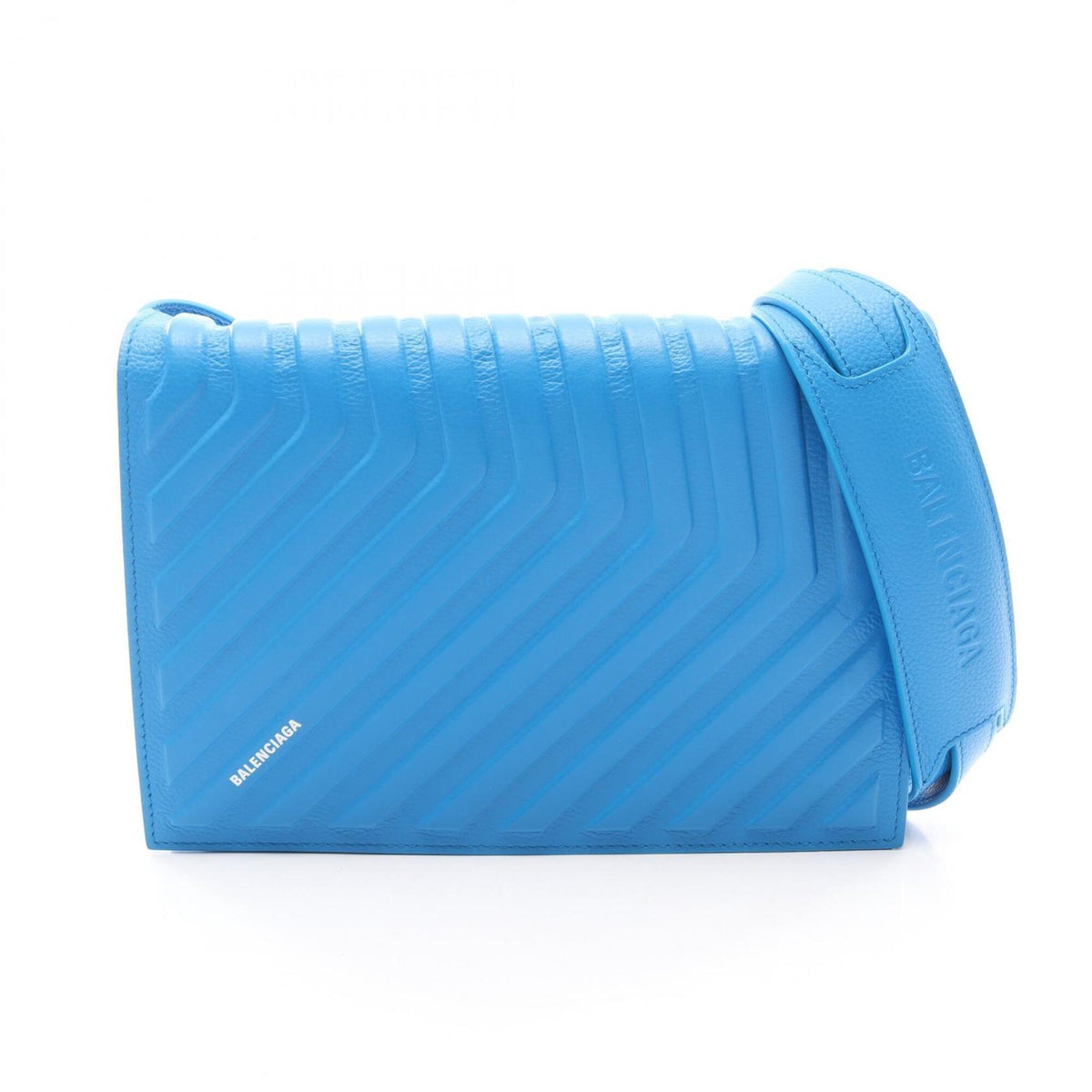 Balenciaga Blue Leather Handbag Shoulder Bag (Pre-Owned)