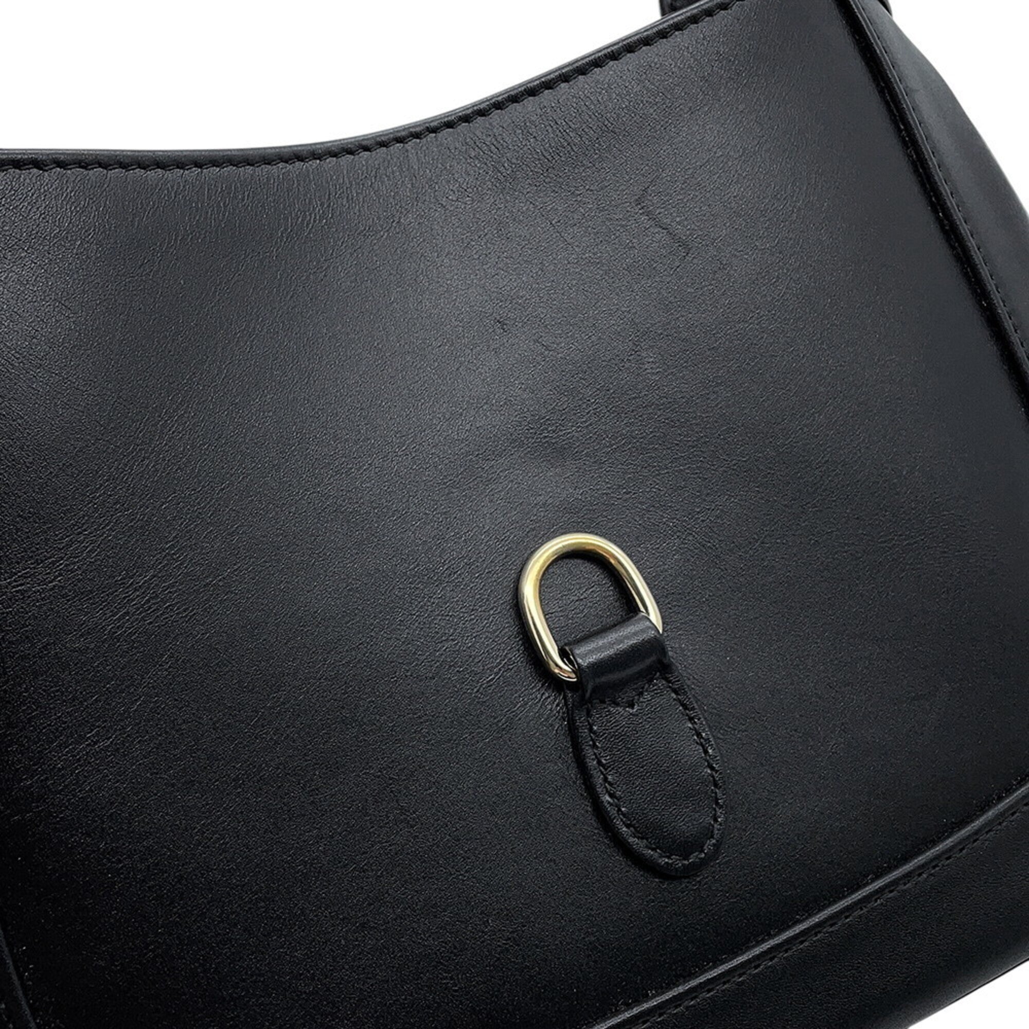 Gucci Black Leather Handbag Shoulder Bag (Pre-Owned)