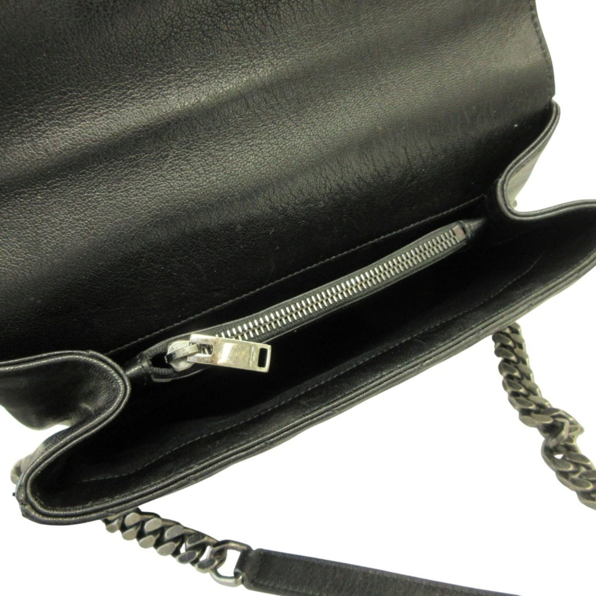 Yves Saint Laurent Black Leather Shoulder Bag (Pre-Owned)
