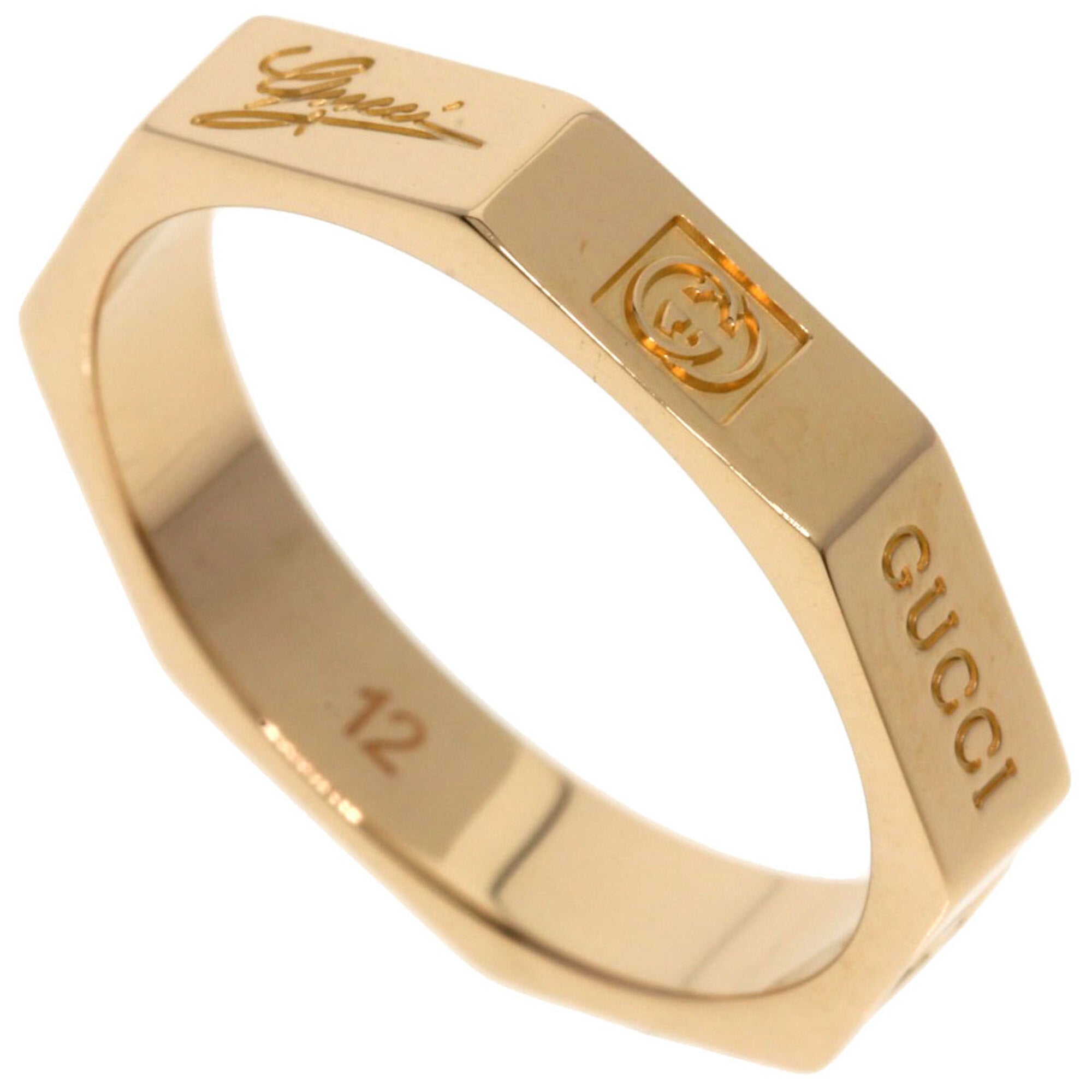 Gucci Pink Gold (18K) Band Ring (Pre-Owned)