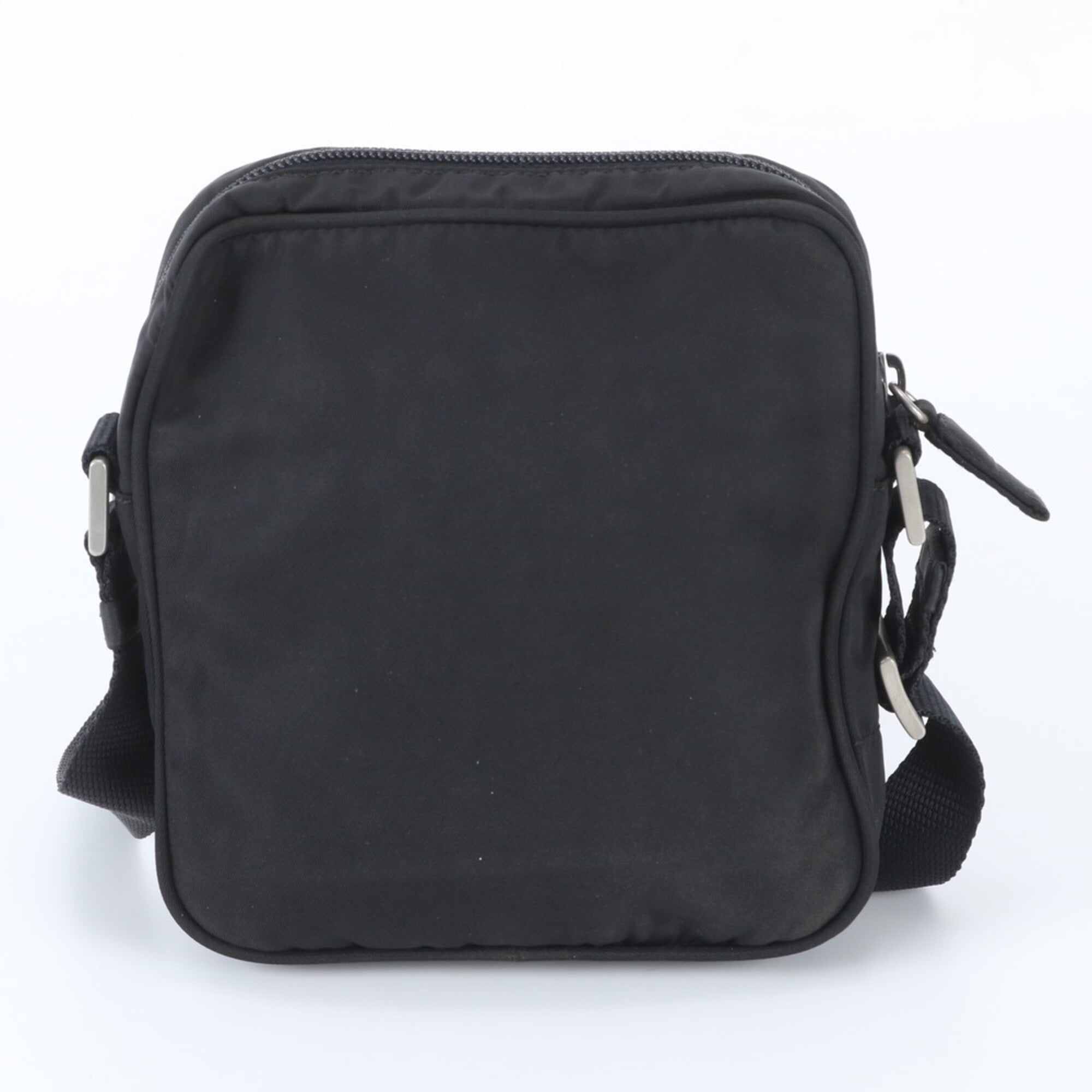 Prada Black Nylon Leather Shoulder Bag (Pre-Owned)