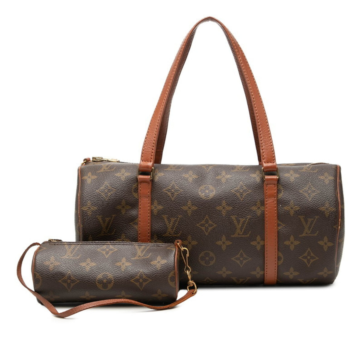 Louis Vuitton Brown Pvc Leather Handbag (Pre-Owned)