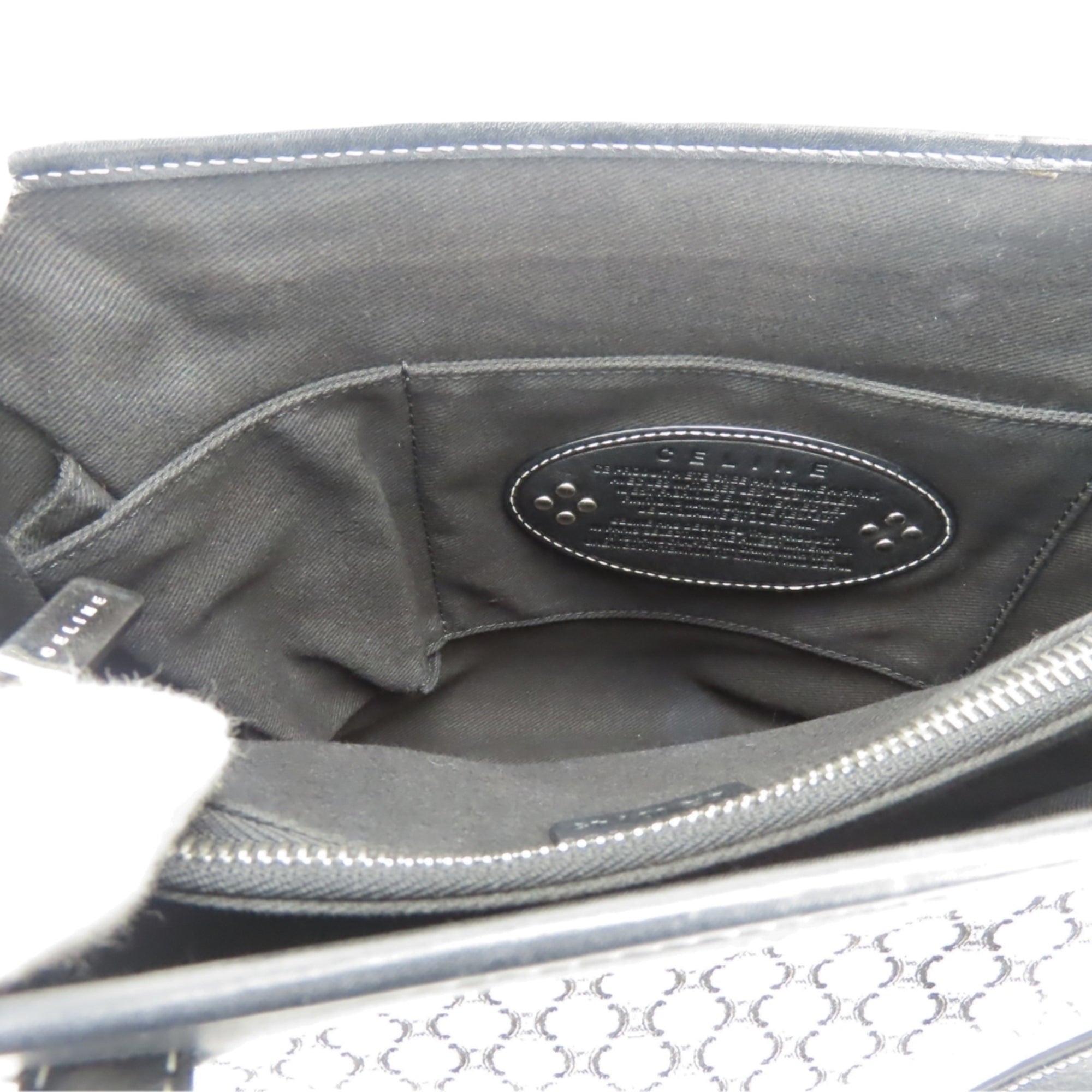 Celine Macadam Black Gray Tote Bag (Pre-Owned)