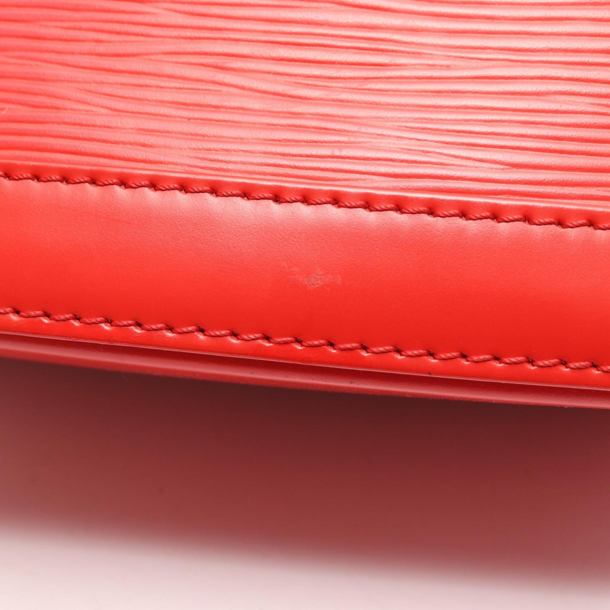 Louis Vuitton Coquelicots Red Color Leather Handbag Shoulder Bag (Pre-Owned)