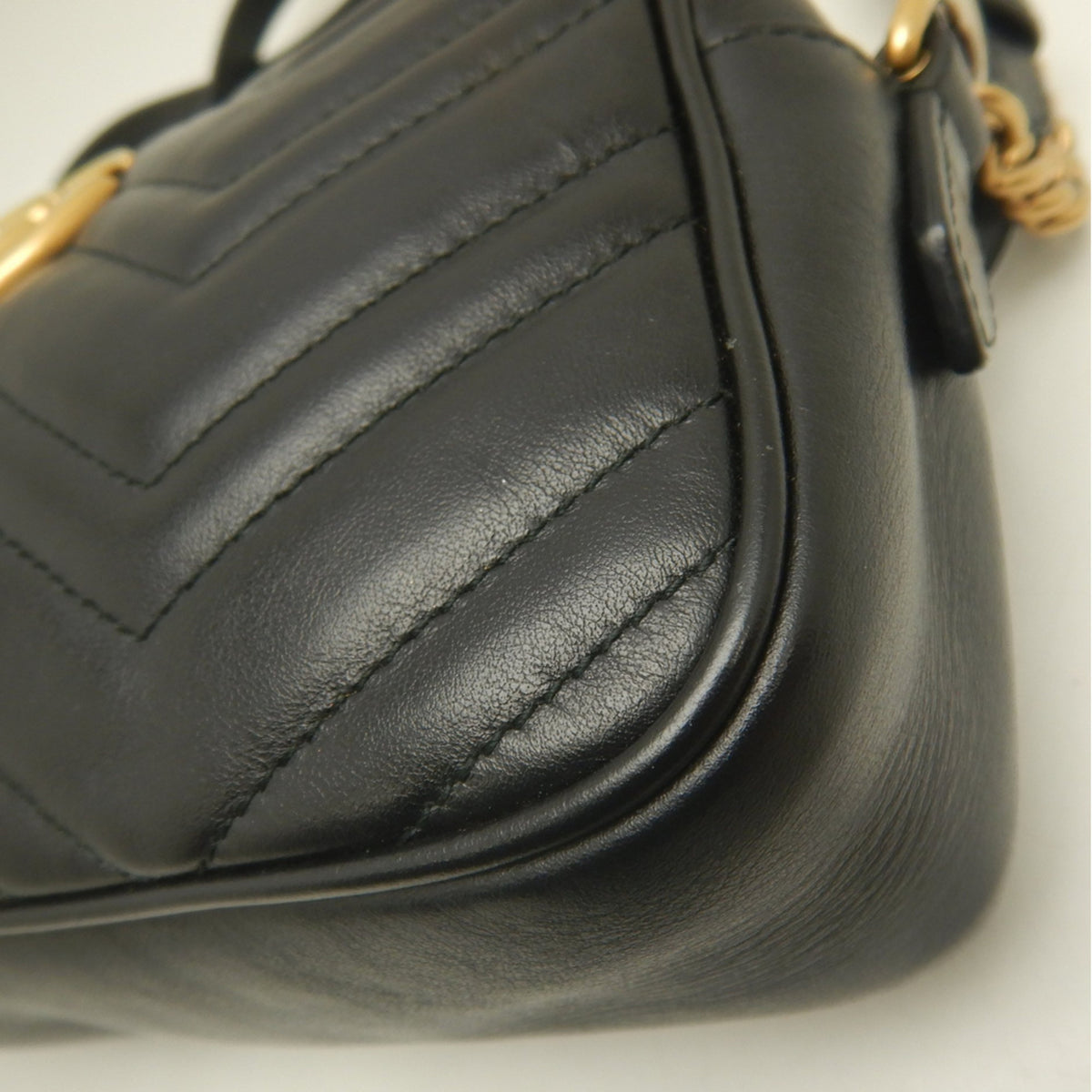 Gucci Black Leather Shoulder Bag (Pre-Owned)