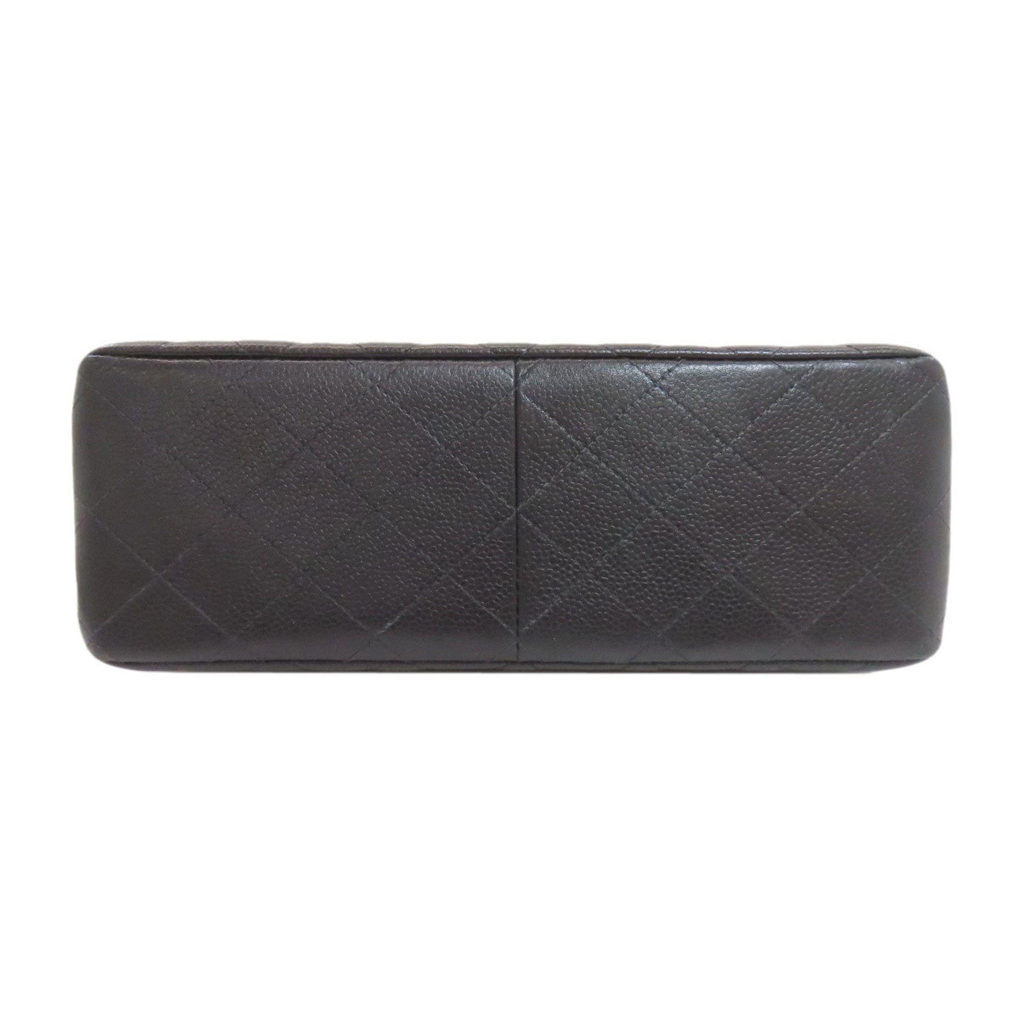 Chanel Black Leather Handbag (Pre-Owned)