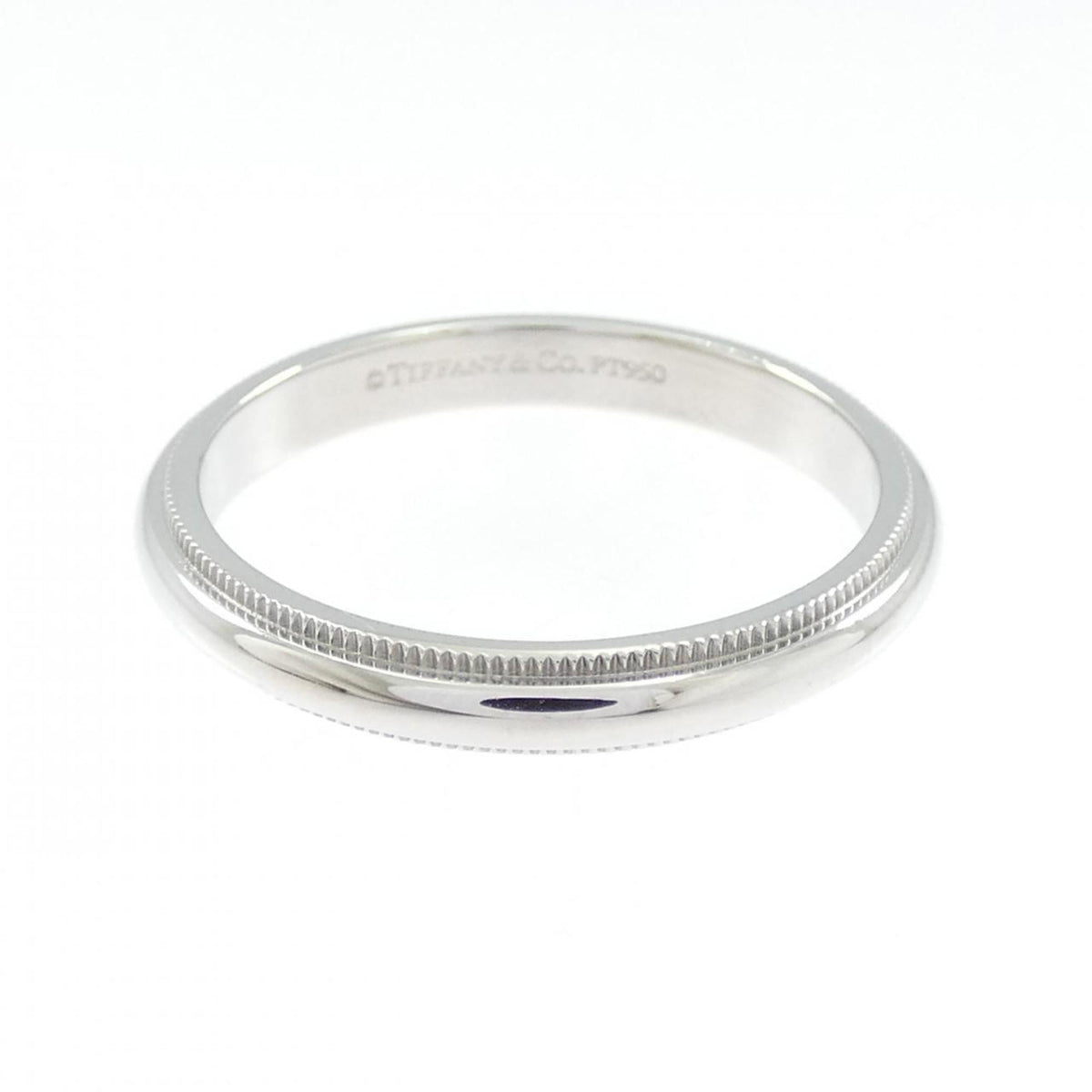 Tiffany Platinum Platinum 950 Band Ring (Pre-Owned)