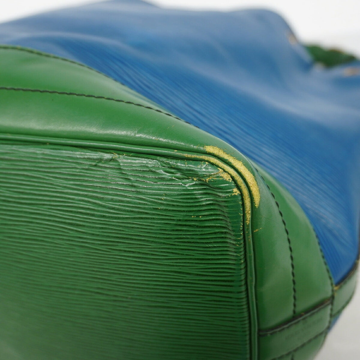 Louis Vuitton Borneo Green Toledo Blue Shoulder Bag (Pre-Owned)