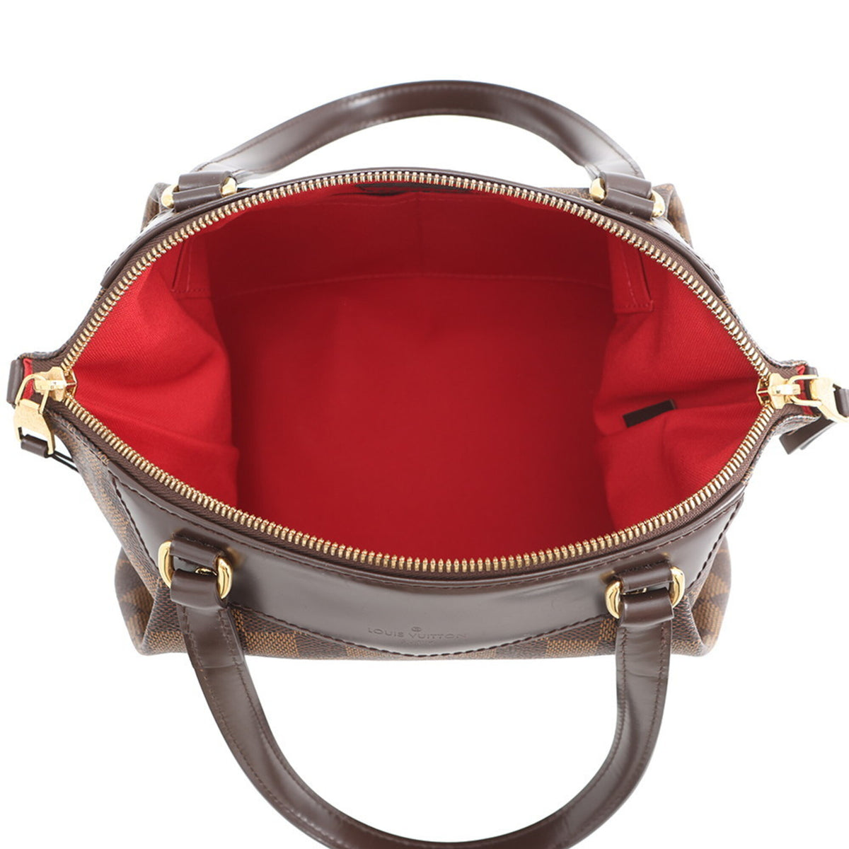 Louis Vuitton Damier Damier Canvas Ebene Red Color Damier Canvas Handbag Shoulder Bag (Pre-Owned)