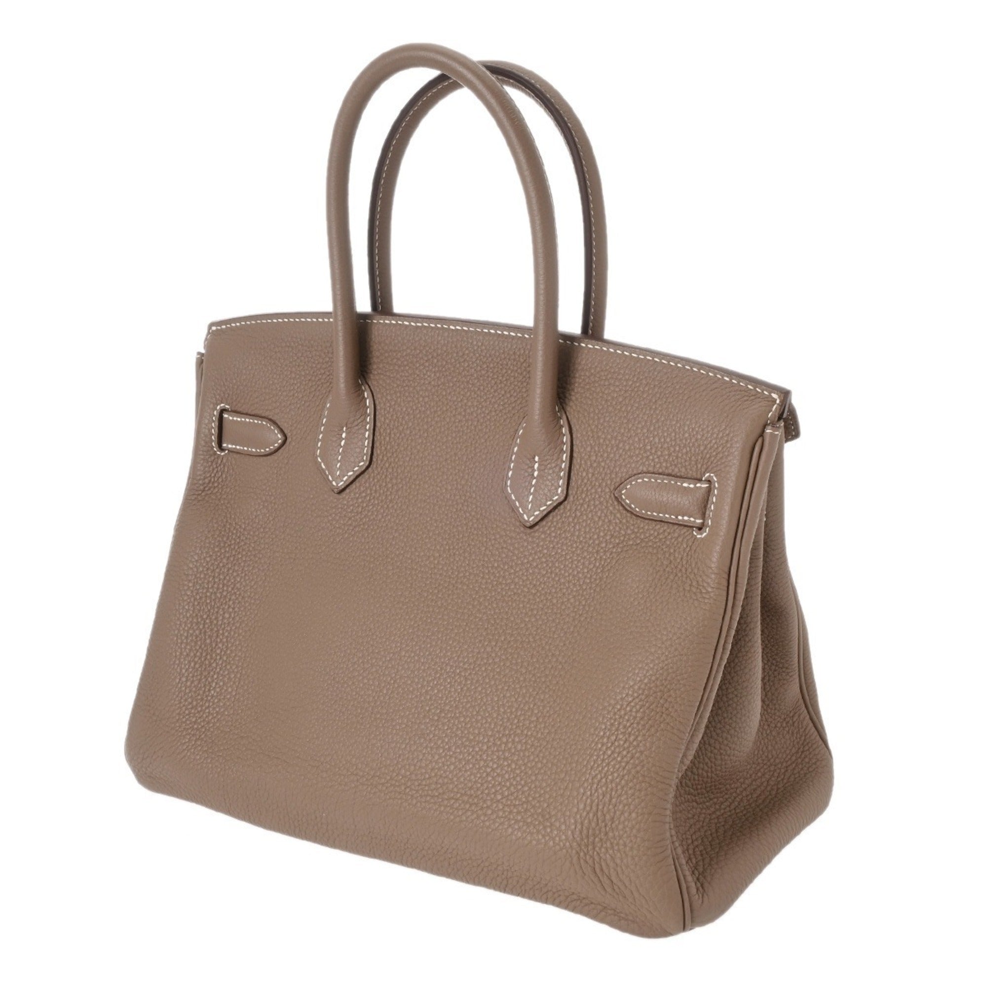 Hermes Birkin Etoupe Gray Togo Leather Handbag (Pre-Owned)