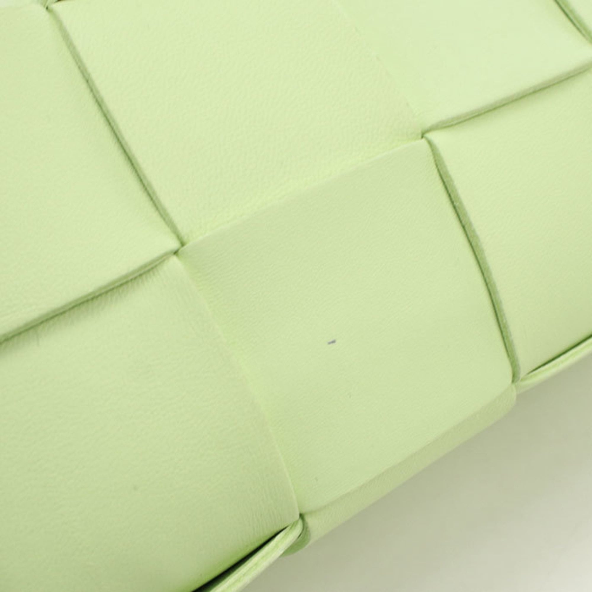 Bottega Veneta Green Leather Shoulder Bag (Pre-Owned)