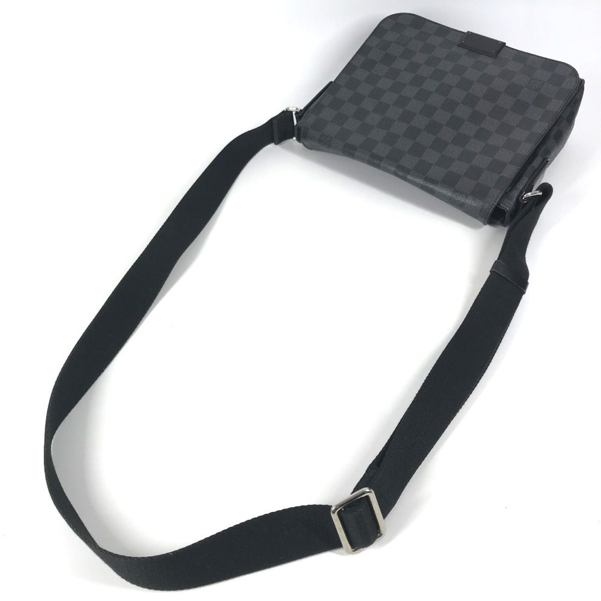 Louis Vuitton Black Damier Graphite Messenger Bag Shoulder Bag (Pre-Owned)