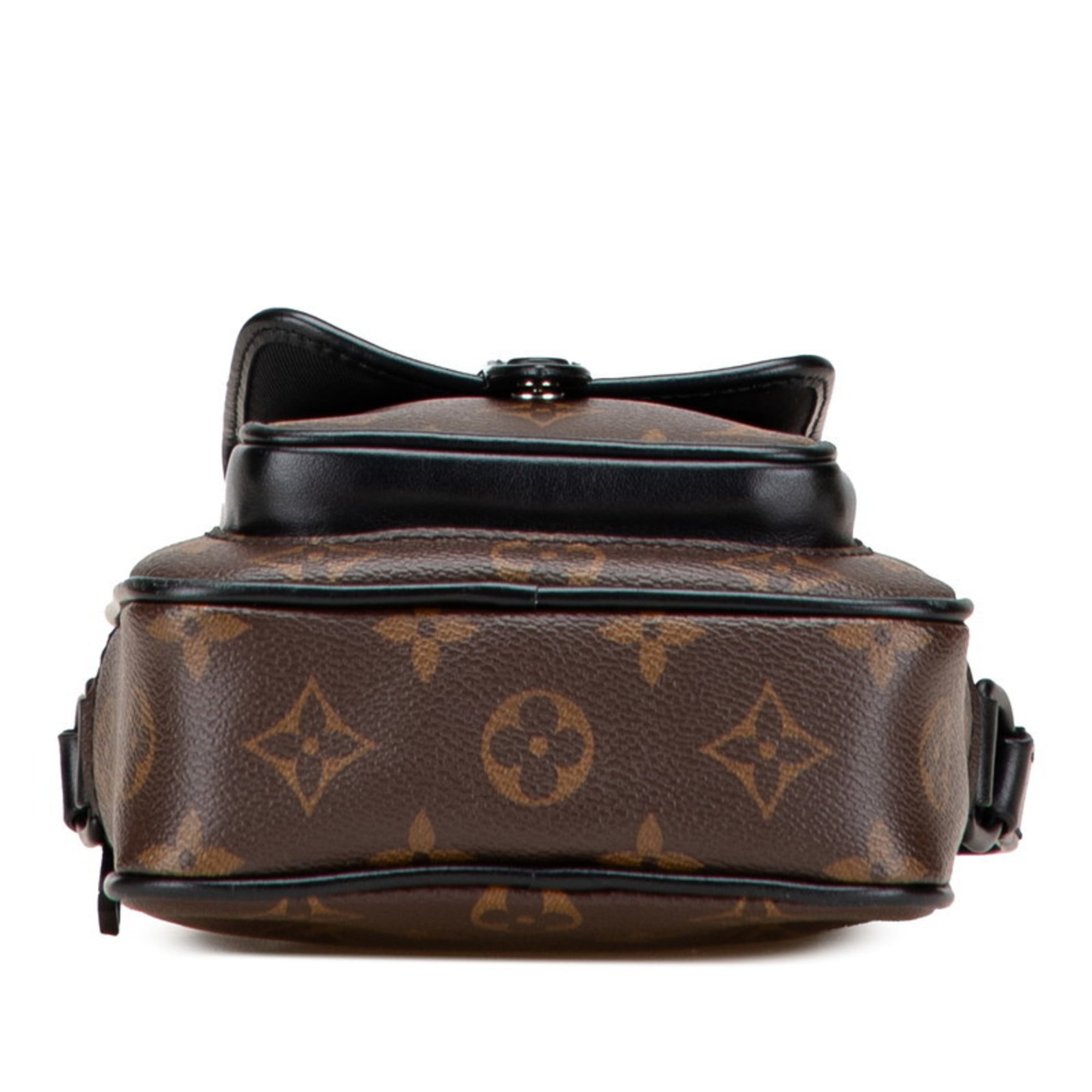 Louis Vuitton Monogram Macassar Black Brown Pvc Leather Shoulder Bag (Pre-Owned)