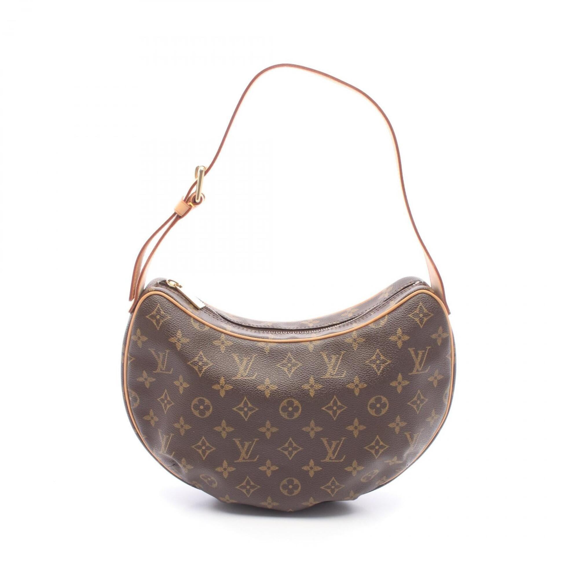 Louis Vuitton Brown Monogram Coated Canvas Leather Handbag Shoulder Bag (Pre-Owned)