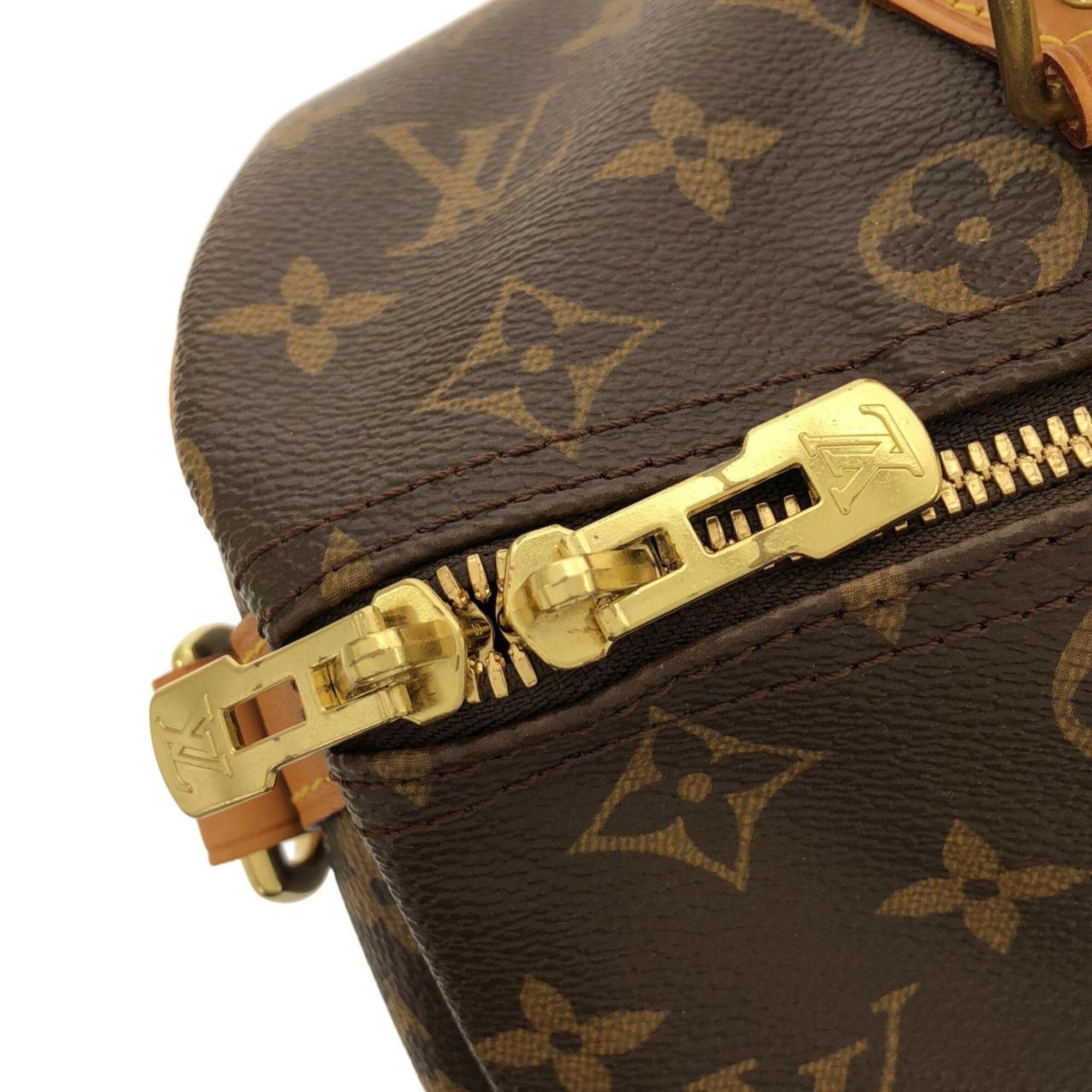 Louis Vuitton Marron Monogram Coated Canvas Boston Bag (Pre-Owned)