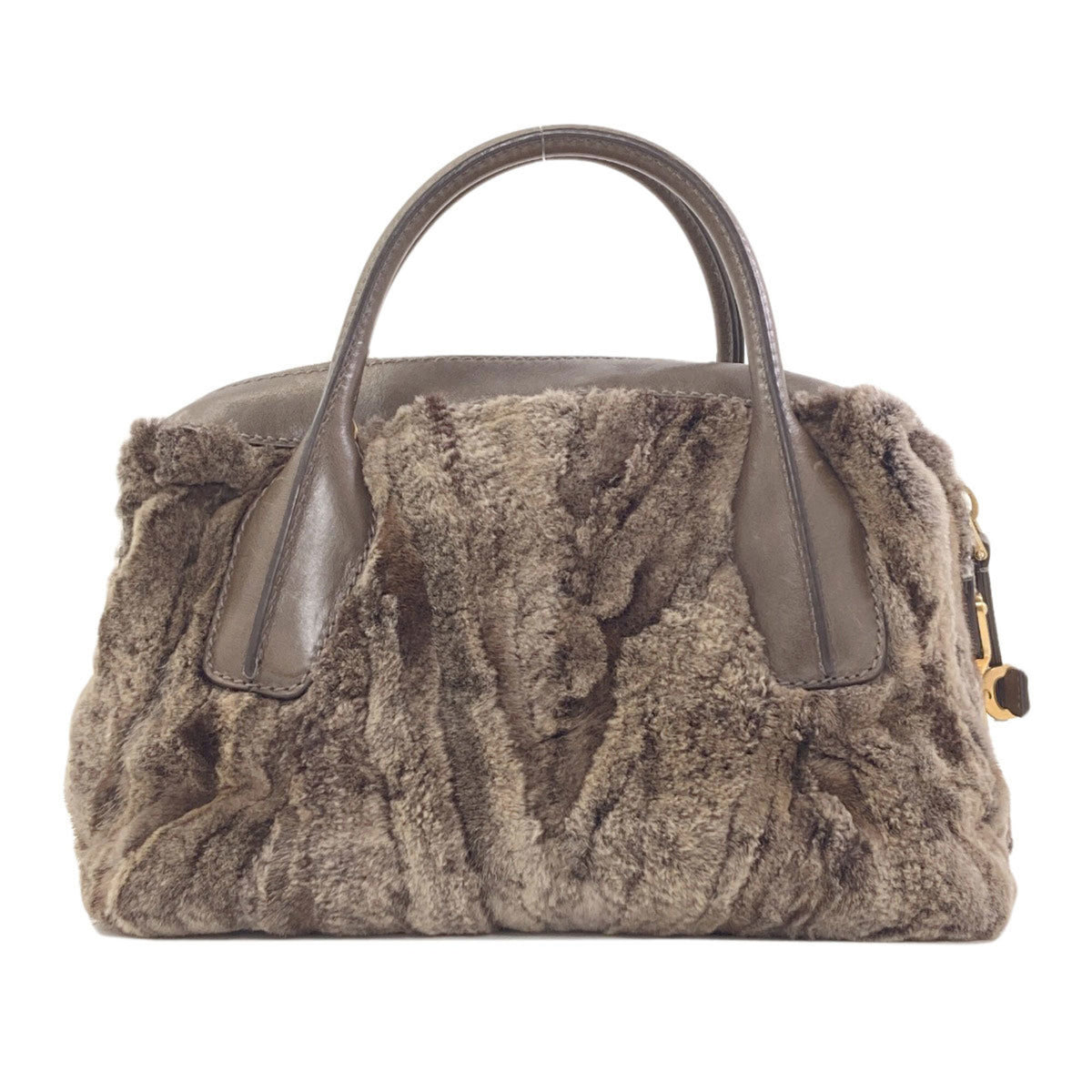 Tod's Brown Fur Handbag (Pre-Owned)