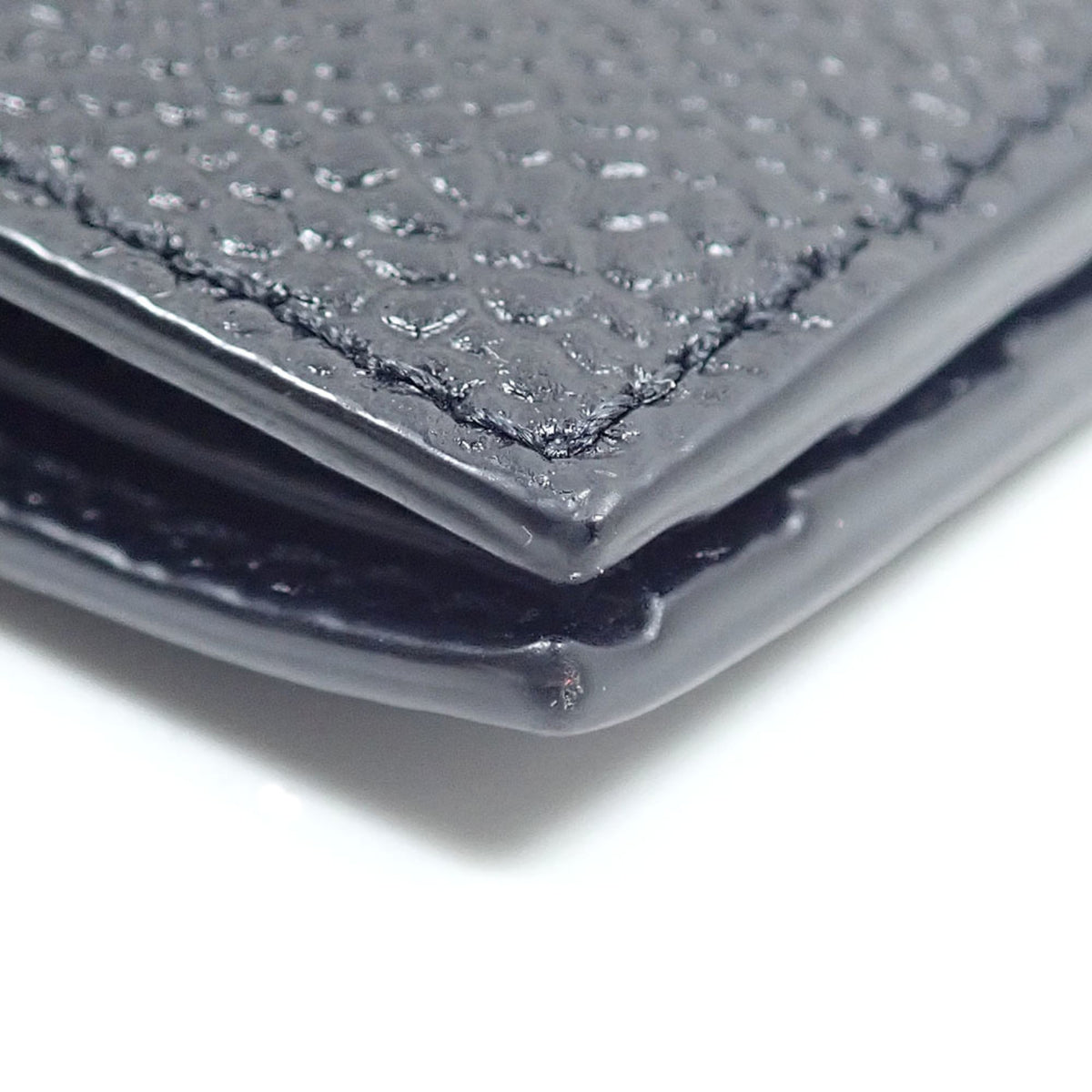 Thom Browne Black Leather Wallet (Bi-Fold) (Pre-Owned)