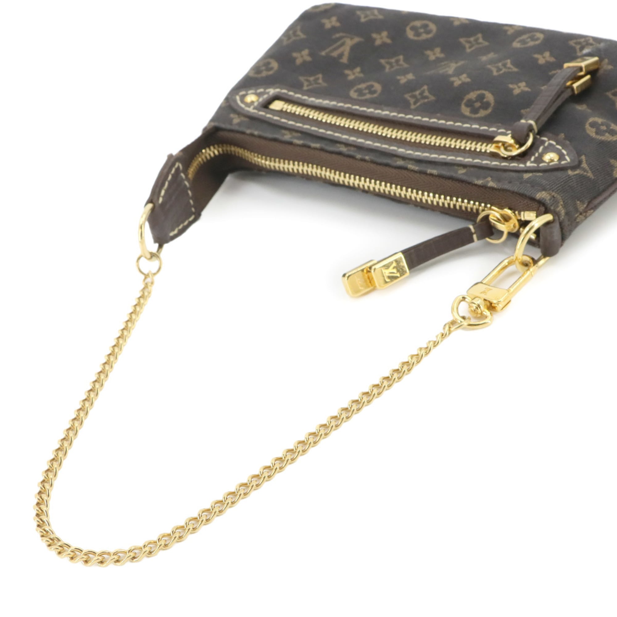 Louis Vuitton Ebene Monogram Mini Lin Handbag Pochette (Pre-Owned)