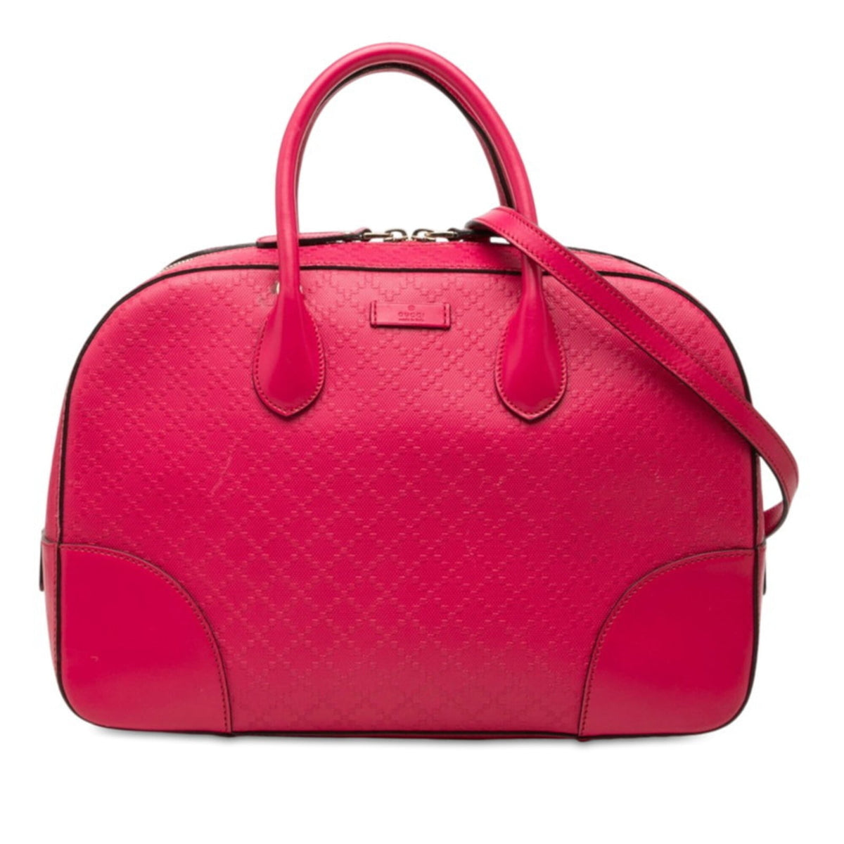Gucci Pink Leather Handbag Shoulder Bag (Pre-Owned)