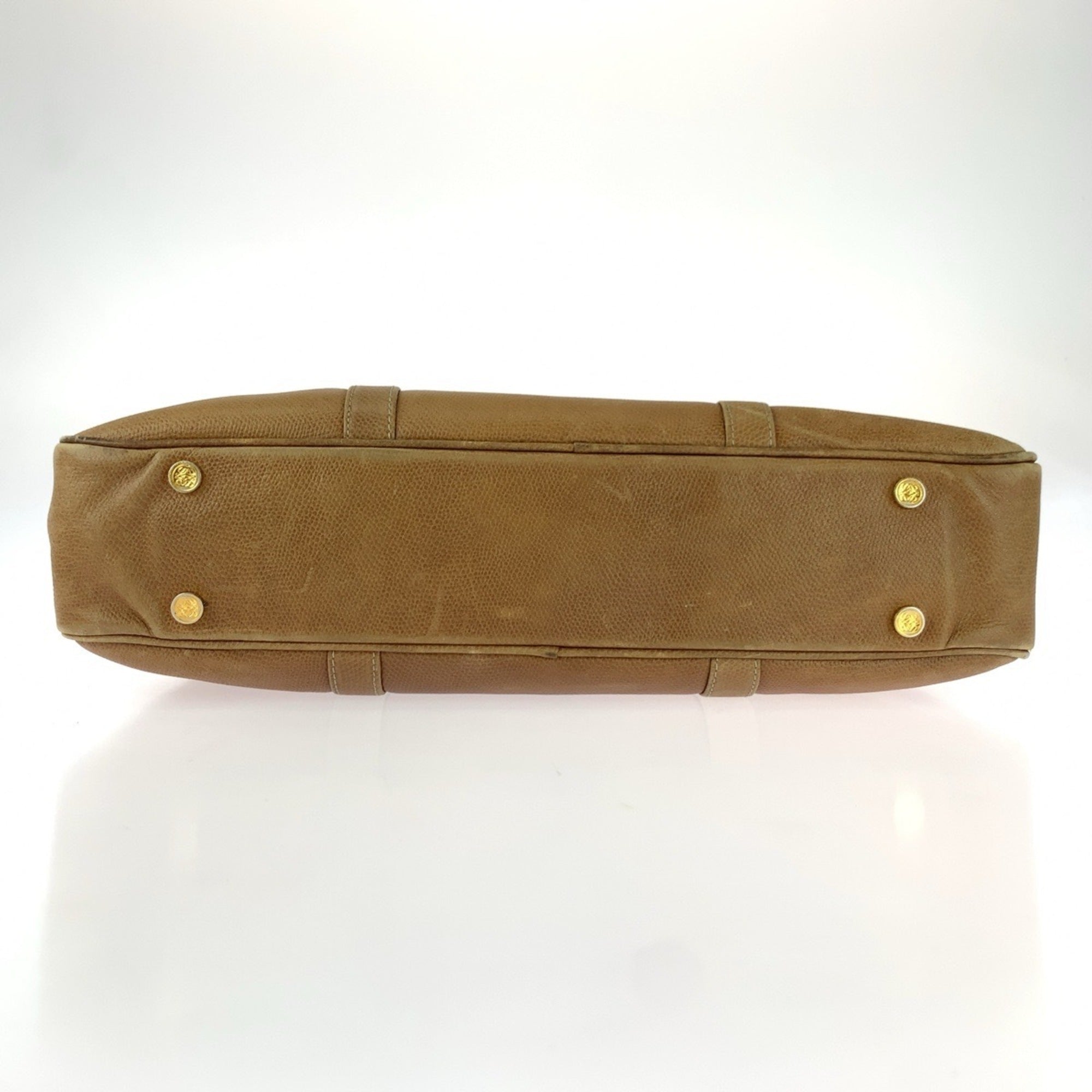 Loewe Beige Leather Briefcase (Pre-Owned)