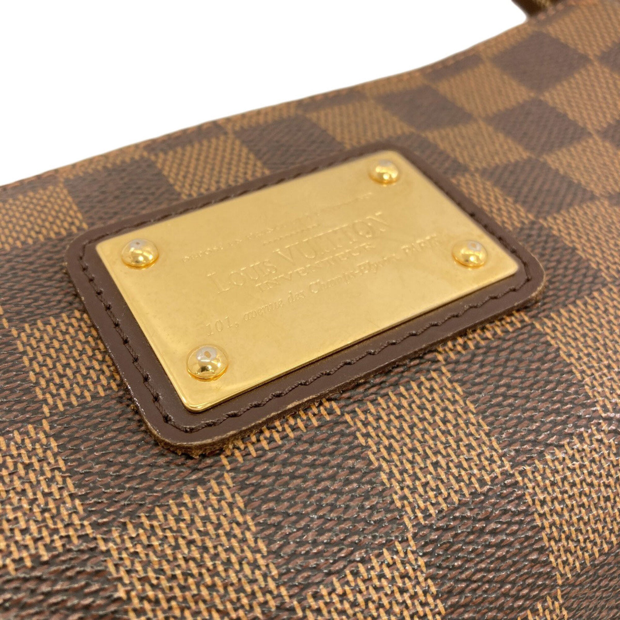 Louis Vuitton Damier Damier Canvas Ebene Damier Canvas Handbag (Pre-Owned)