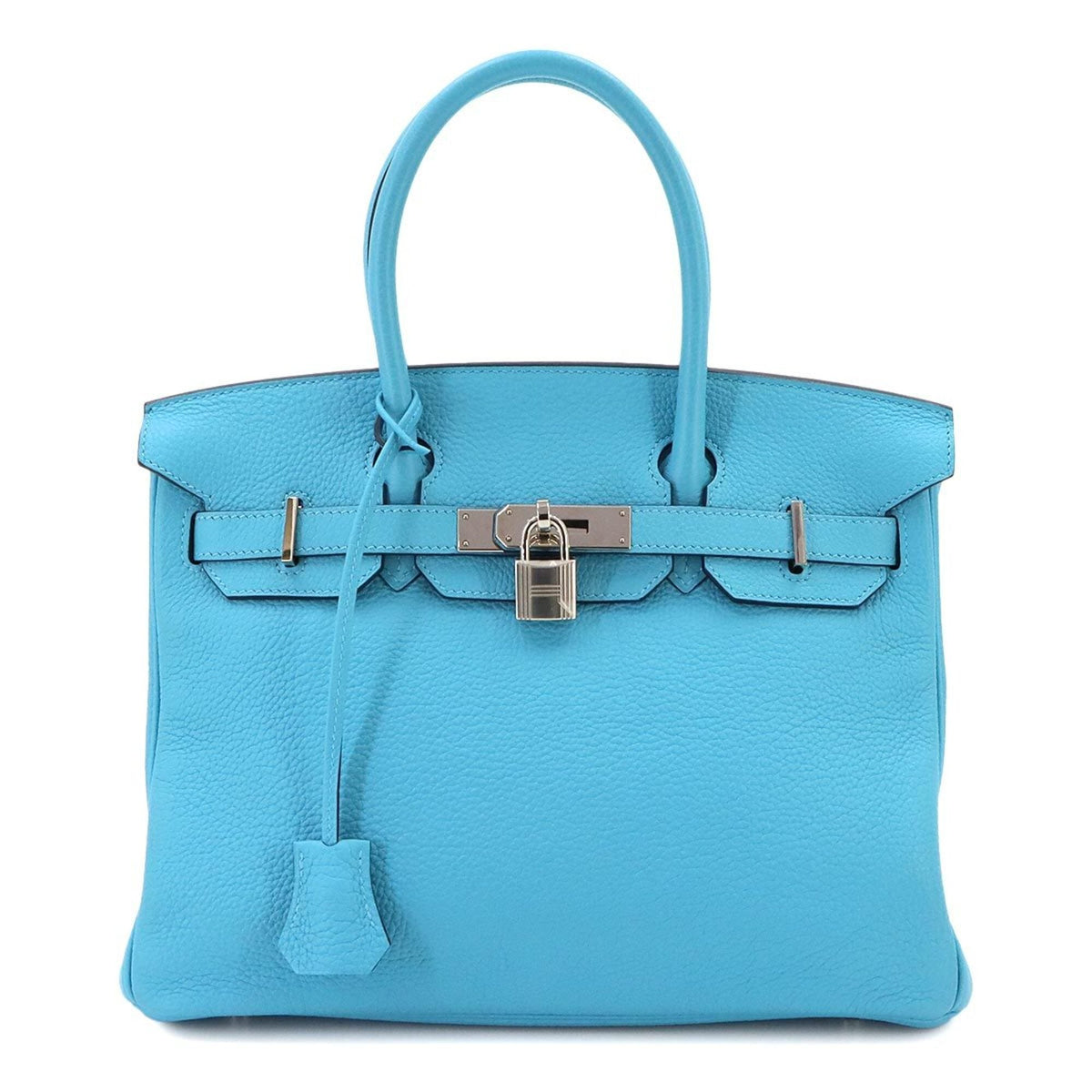 Hermes Blue Togo Leather Handbag (Pre-Owned)