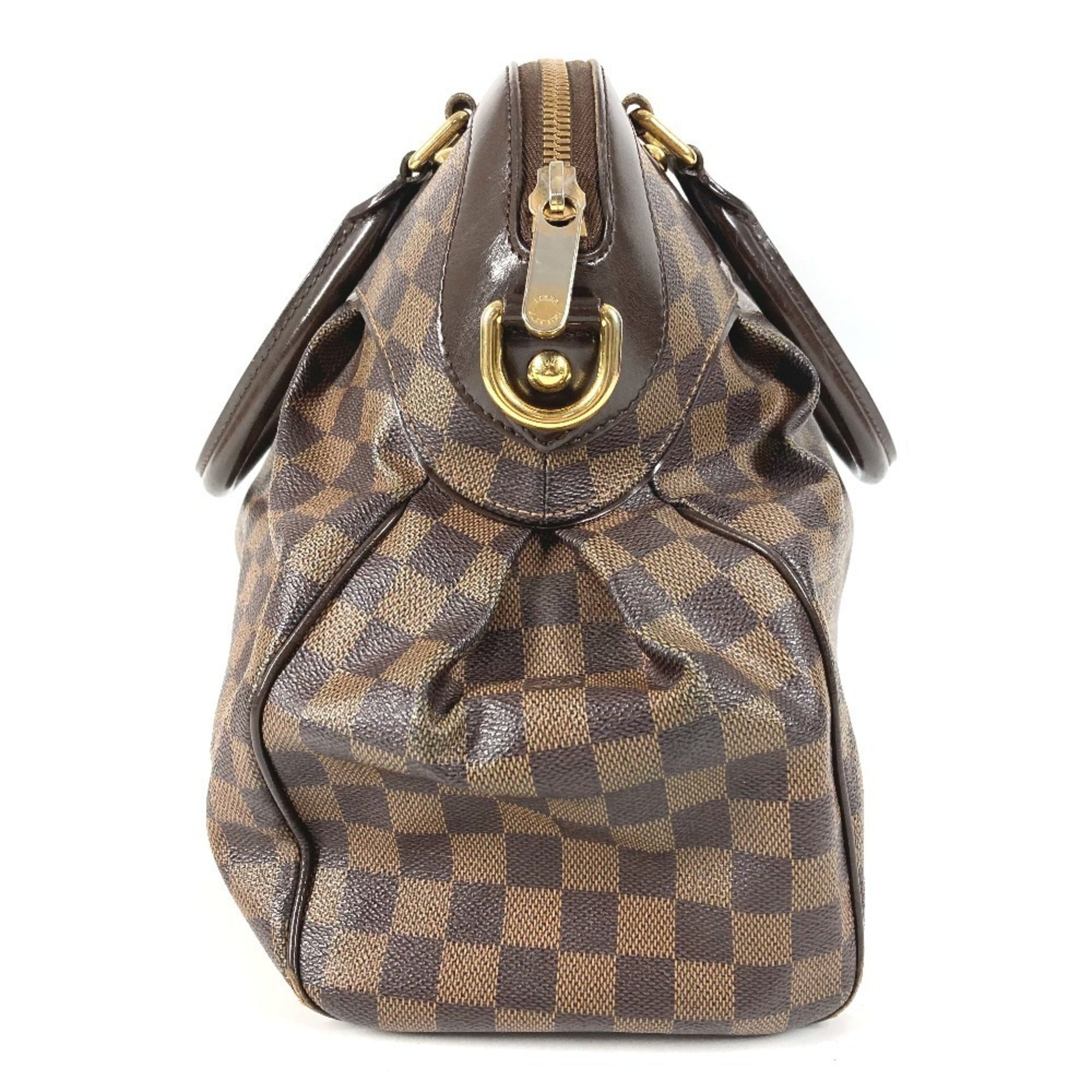 Louis Vuitton Damier Brown Ebene Damier Canvas Handbag Tote Bag (Pre-Owned)