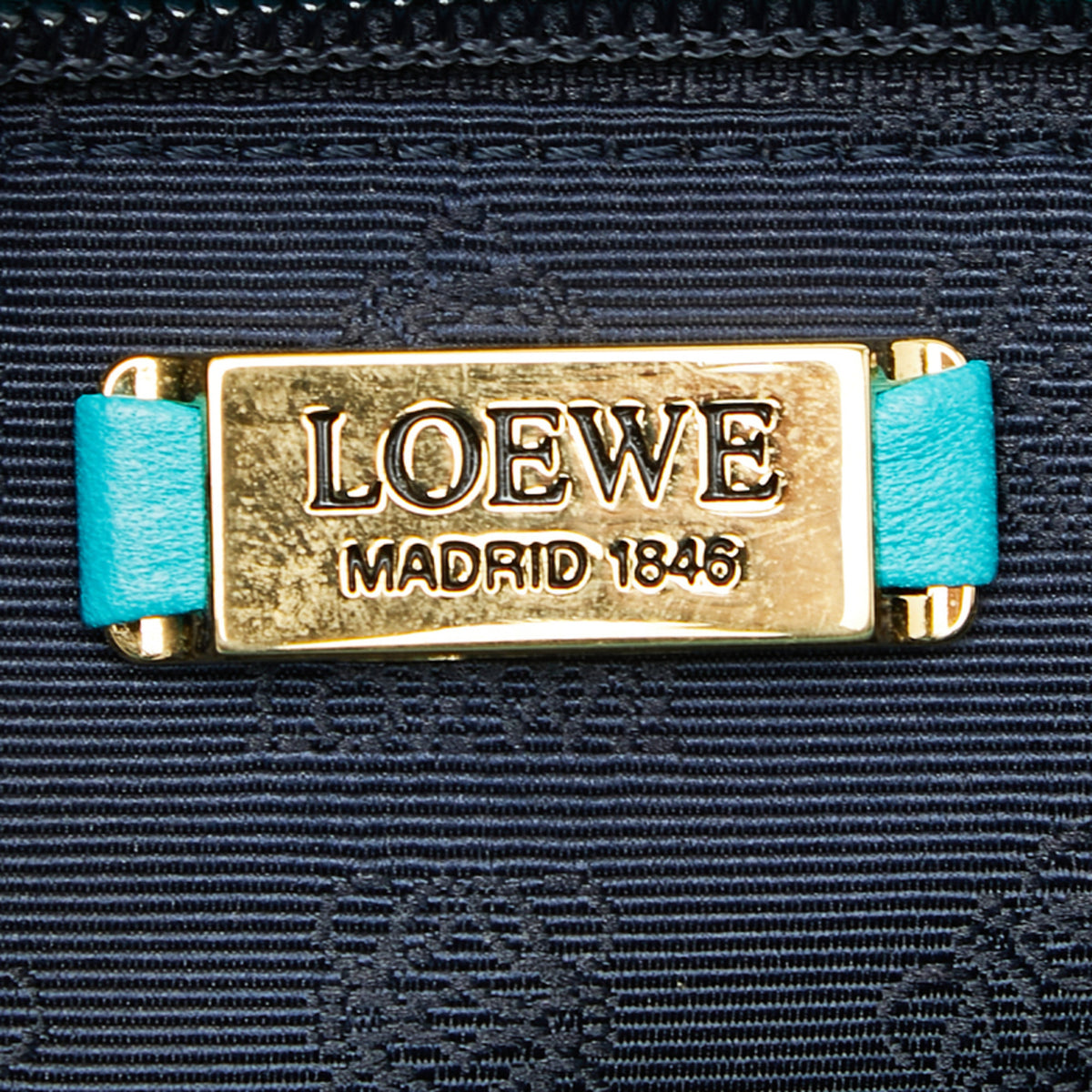 Loewe Blue Green Leather Clutch Bag (Pre-Owned)