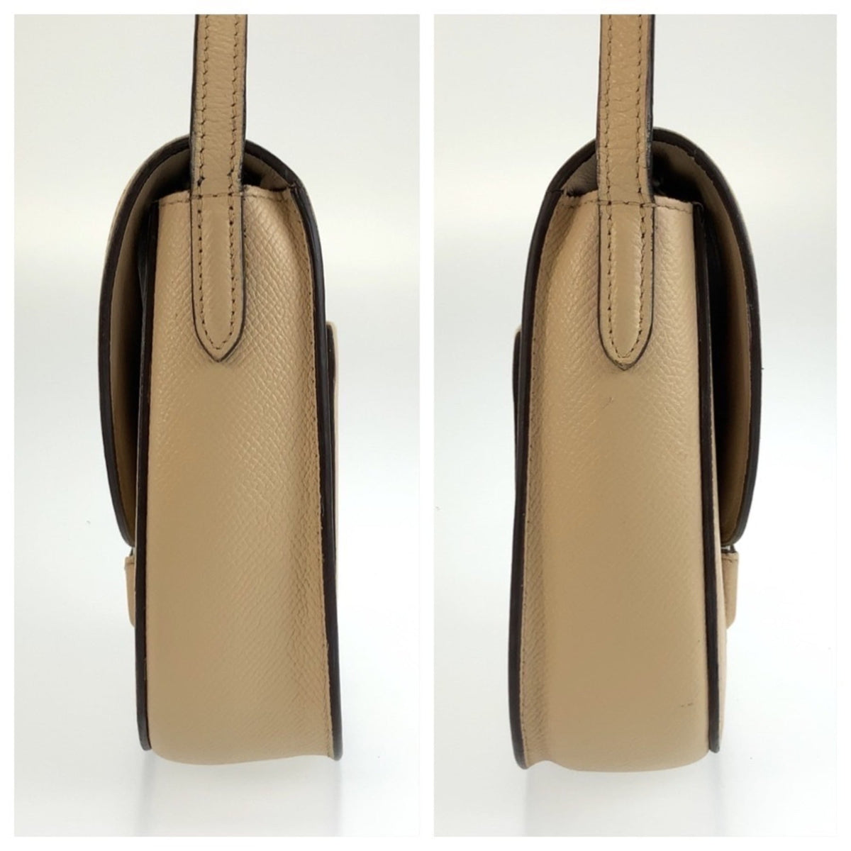 Celine Beige Leather Pochette Shoulder Bag (Pre-Owned)
