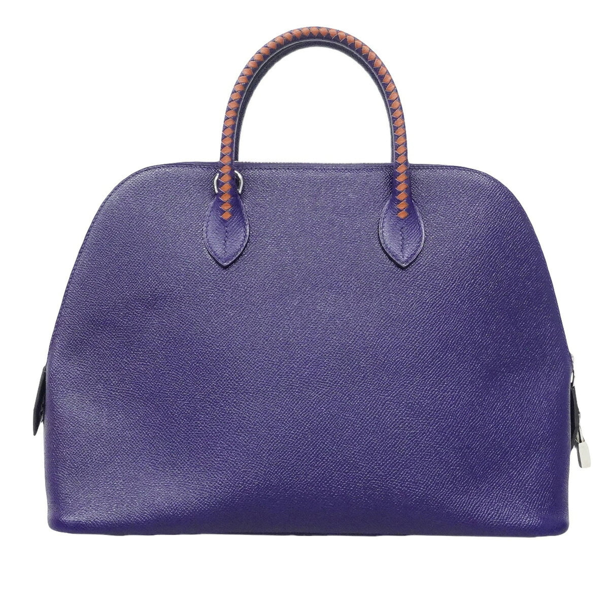 Hermes Blue Leather Handbag (Pre-Owned)
