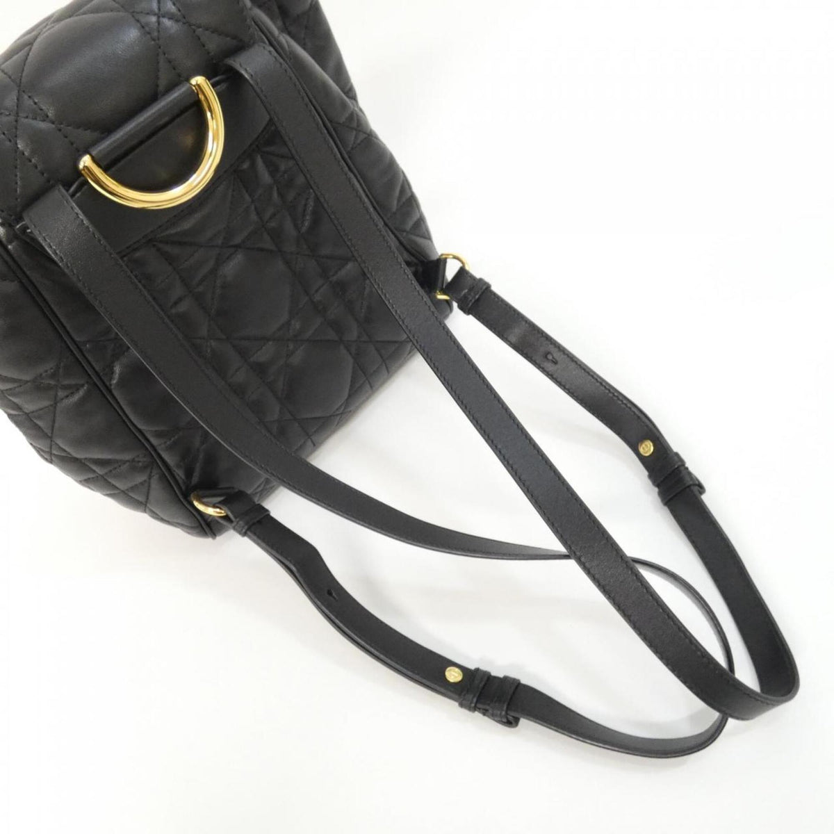 Christian Dior Black Leather Backpack (Pre-Owned)