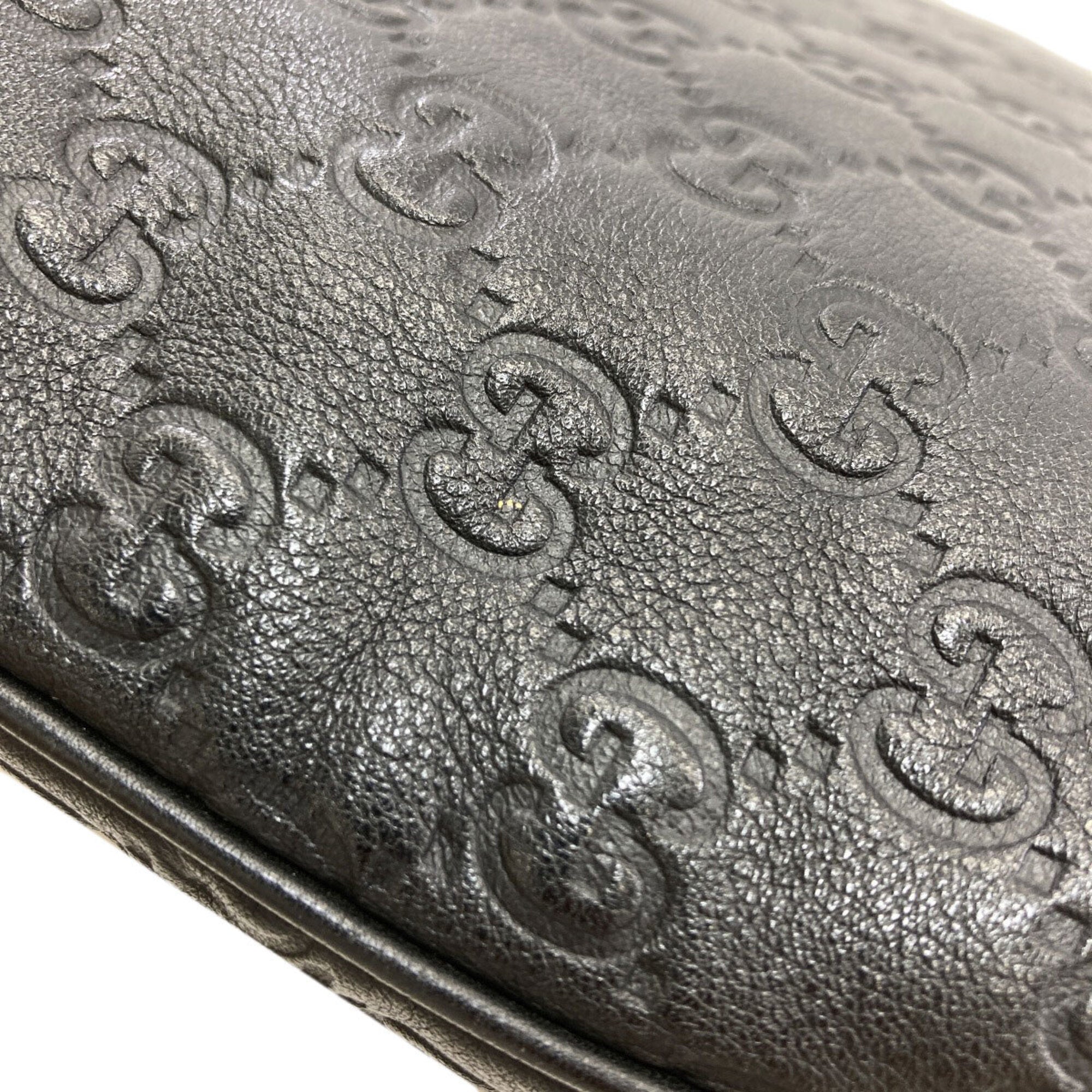 Gucci Black Leather Shoulder Bag (Pre-Owned)